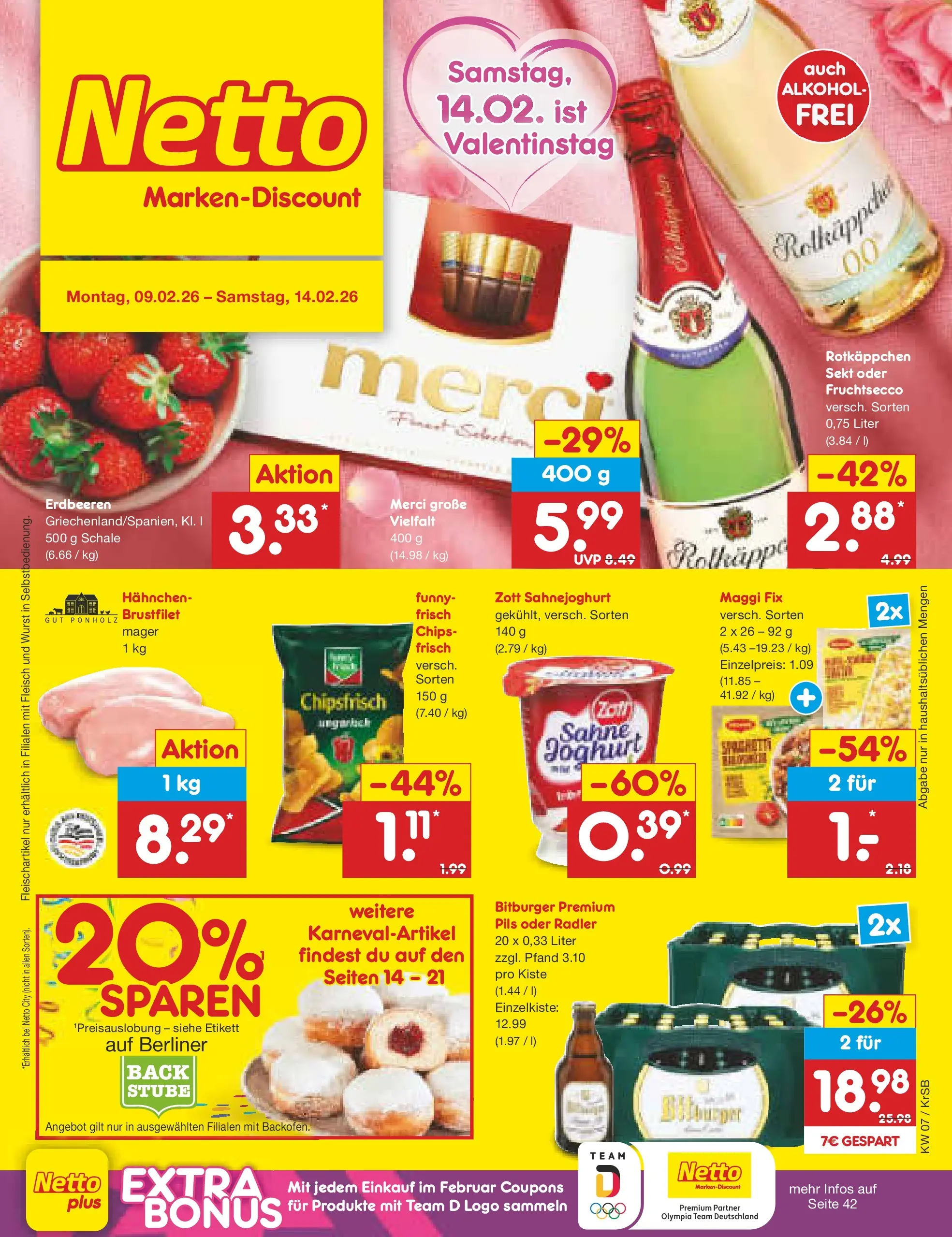 Netto Marken-Discount prospekt Jüchen	 (ab 08.02.2026) » Angebote | Seite: 1
