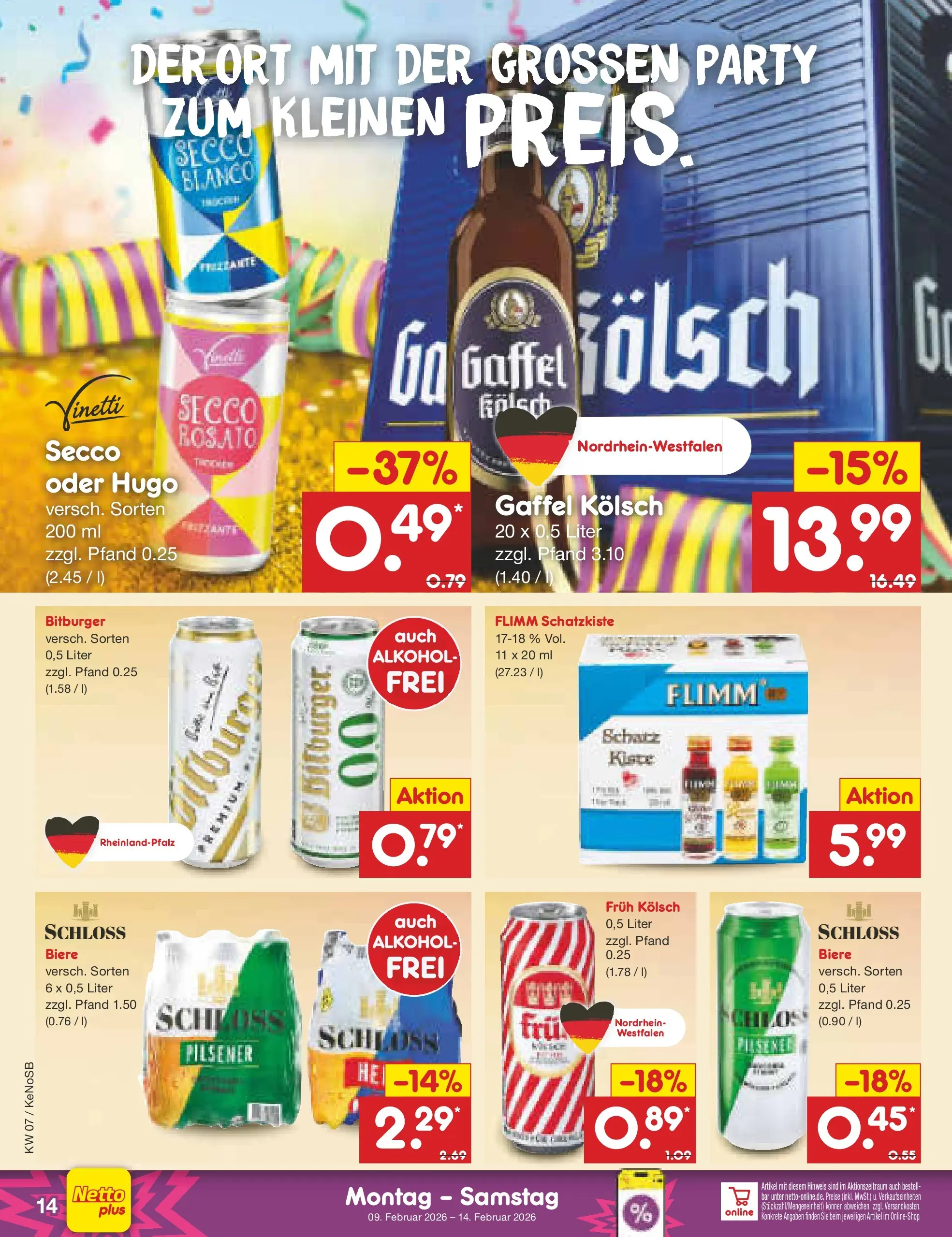 Netto Marken-Discount prospekt Bonn	 (ab 09.02.2026) » Angebote | Seite: 14
