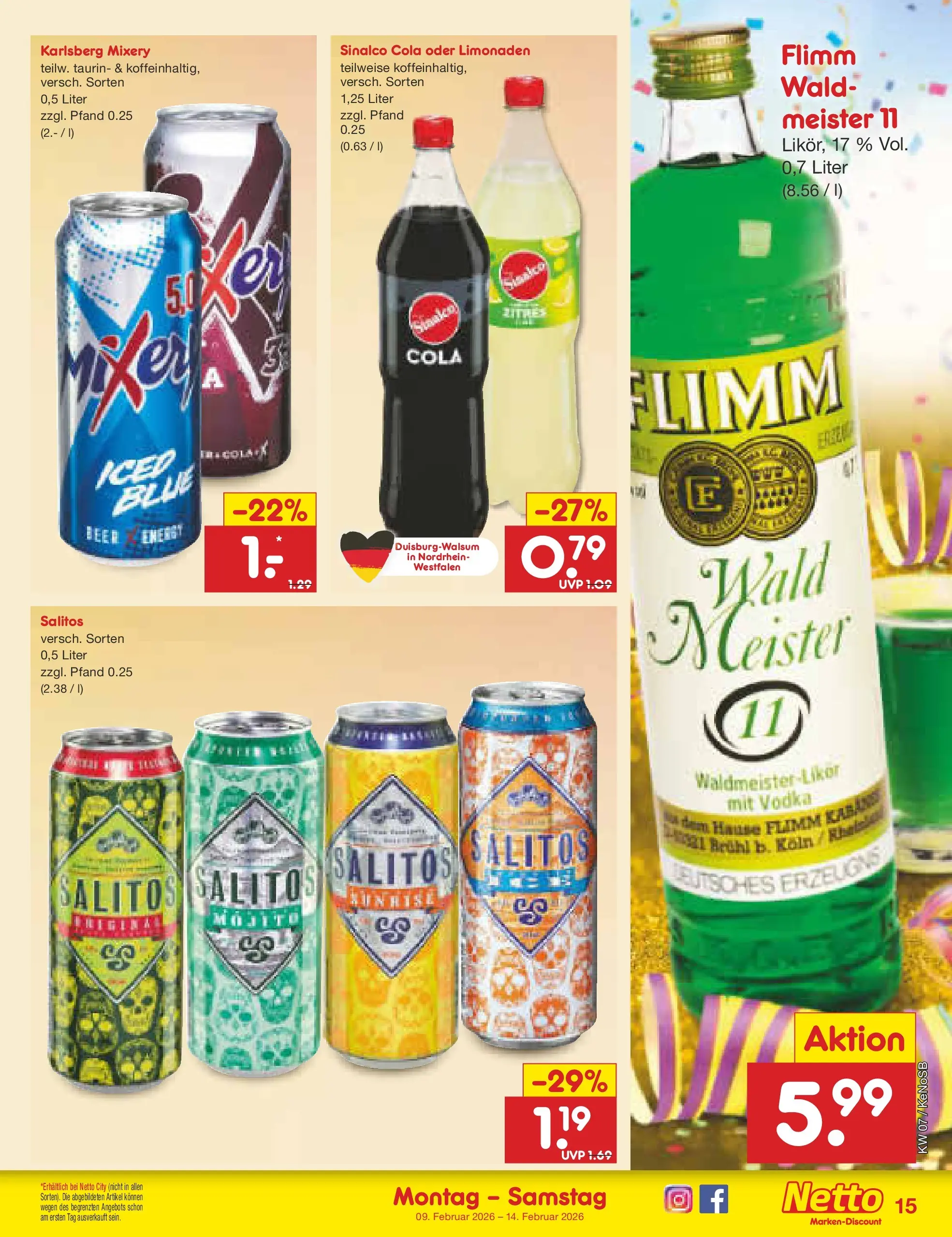 Netto Marken-Discount prospekt Bonn	 (ab 09.02.2026) » Angebote | Seite: 15