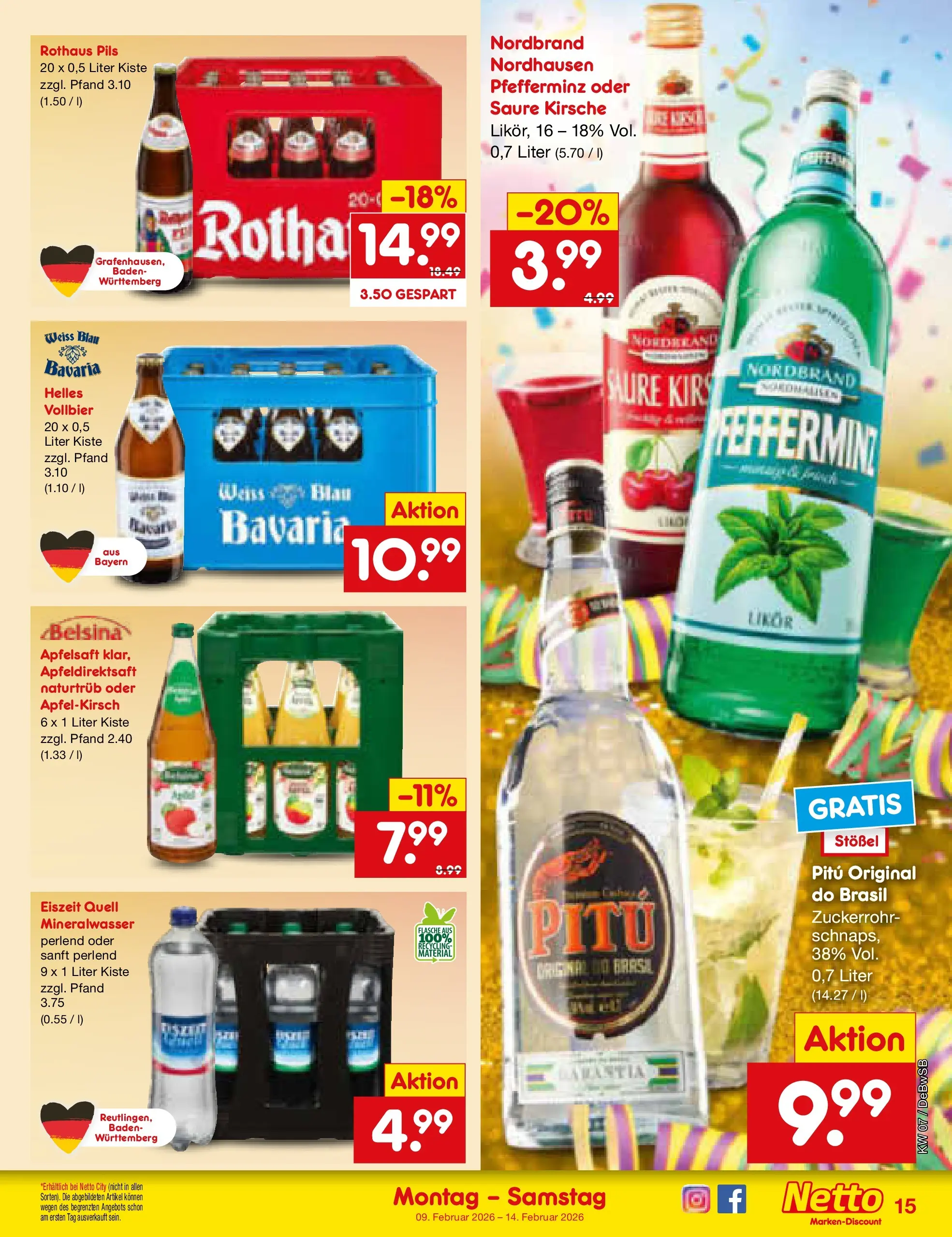 Netto Marken-Discount prospekt Waiblingen-Bittenfeld	 (ab 08.02.2026) » Angebote | Seite: 15