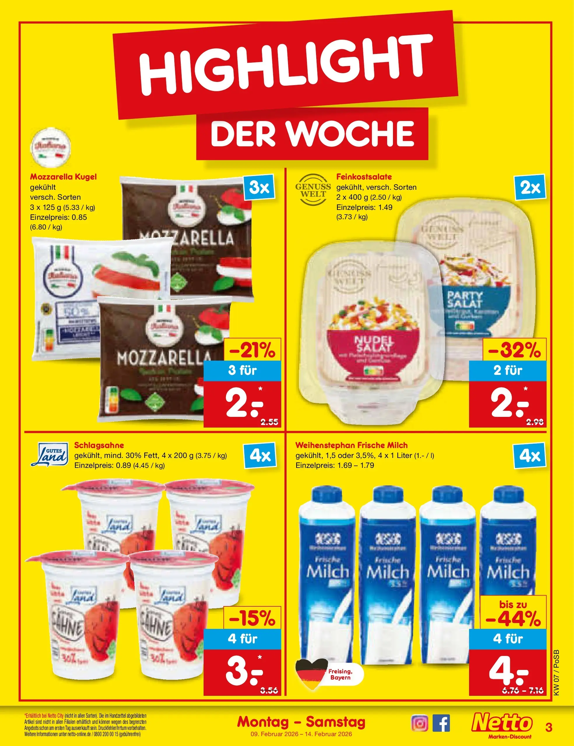 Netto Marken-Discount prospekt Regensburg	 (ab 08.02.2026) » Angebote | Seite: 3