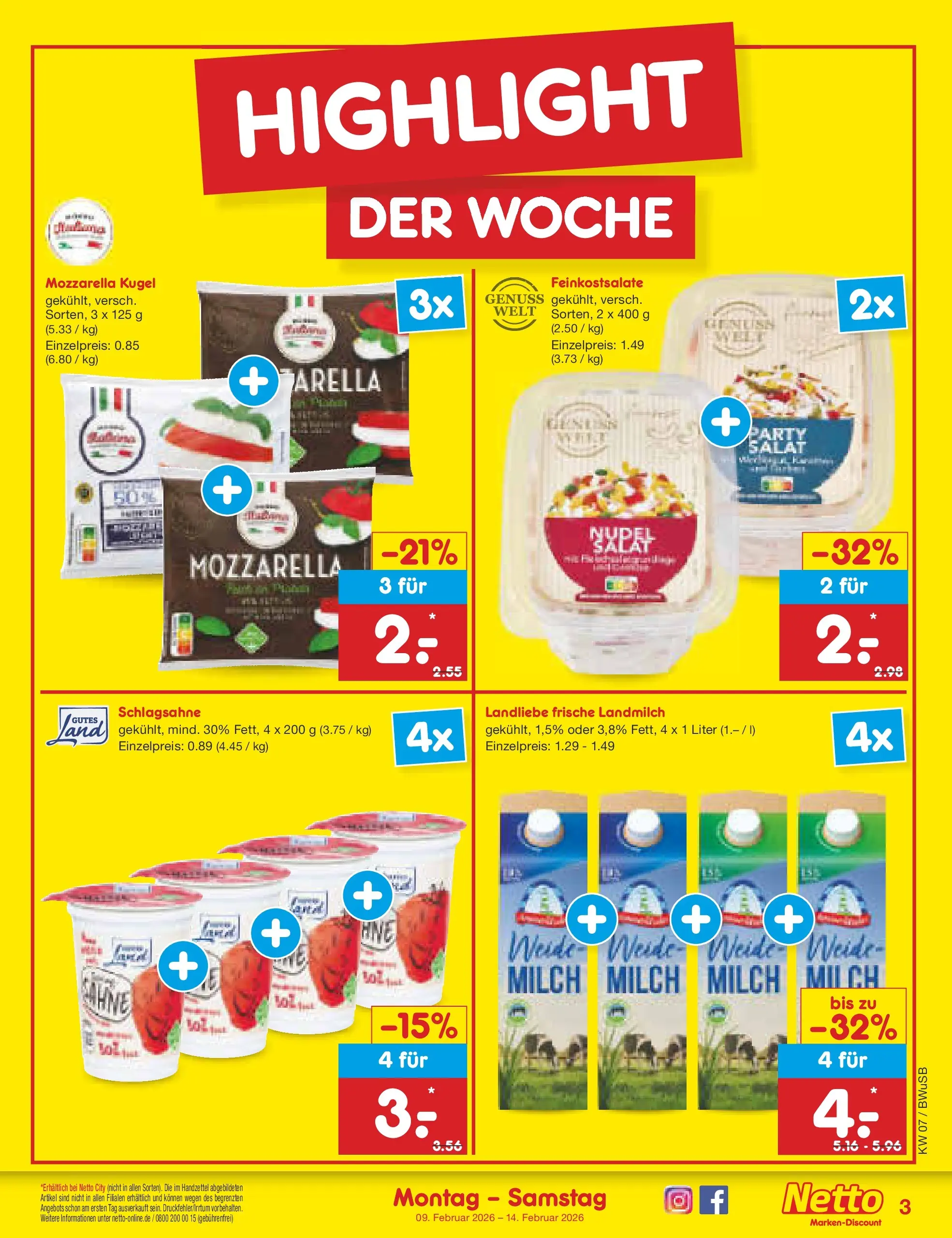 Netto Marken-Discount prospekt Stemwede-Dielingen	 (ab 08.02.2026) » Angebote | Seite: 3