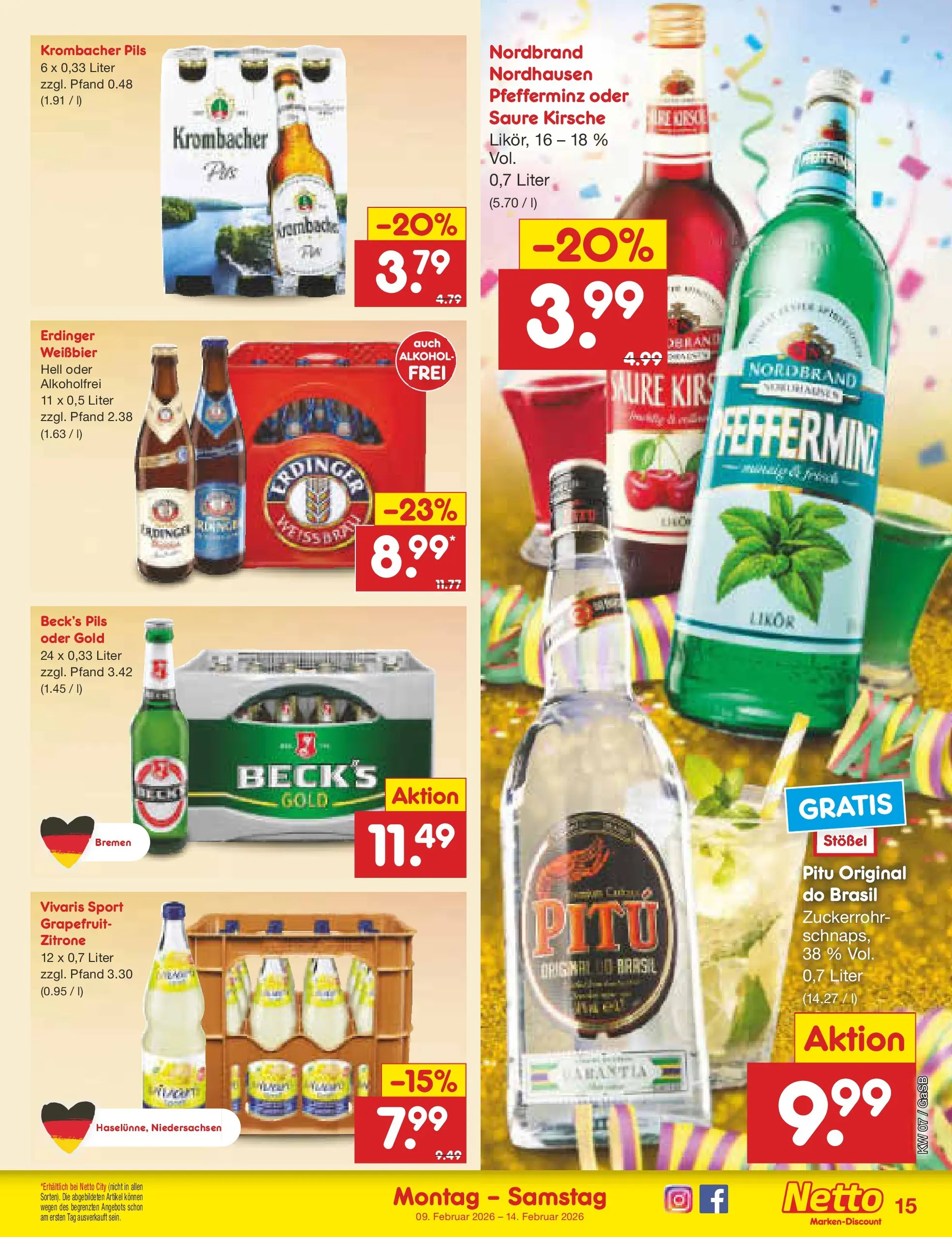 Netto Marken-Discount prospekt Bremen-Lesum	 (ab 08.02.2026) » Angebote | Seite: 15