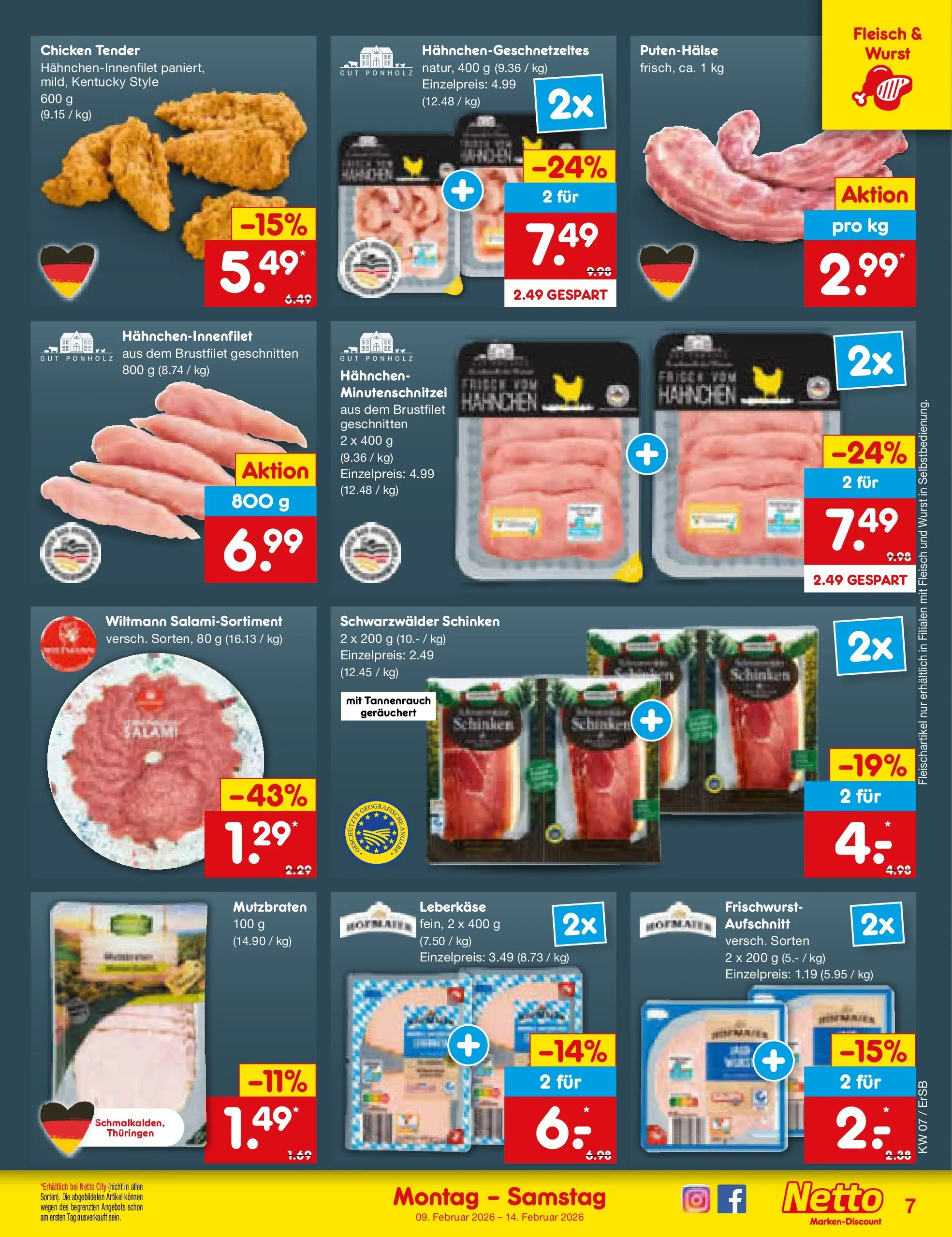 Netto Marken-Discount prospekt Nordhausen	 (ab 08.02.2026) » Angebote | Seite: 7