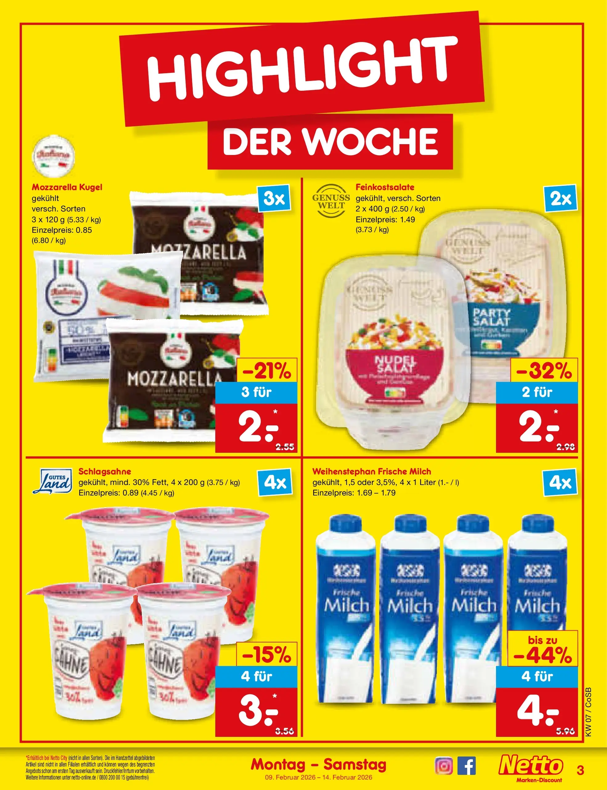 Netto Marken-Discount prospekt Bitterfeld-Wolfen	 (ab 08.02.2026) » Angebote | Seite: 3