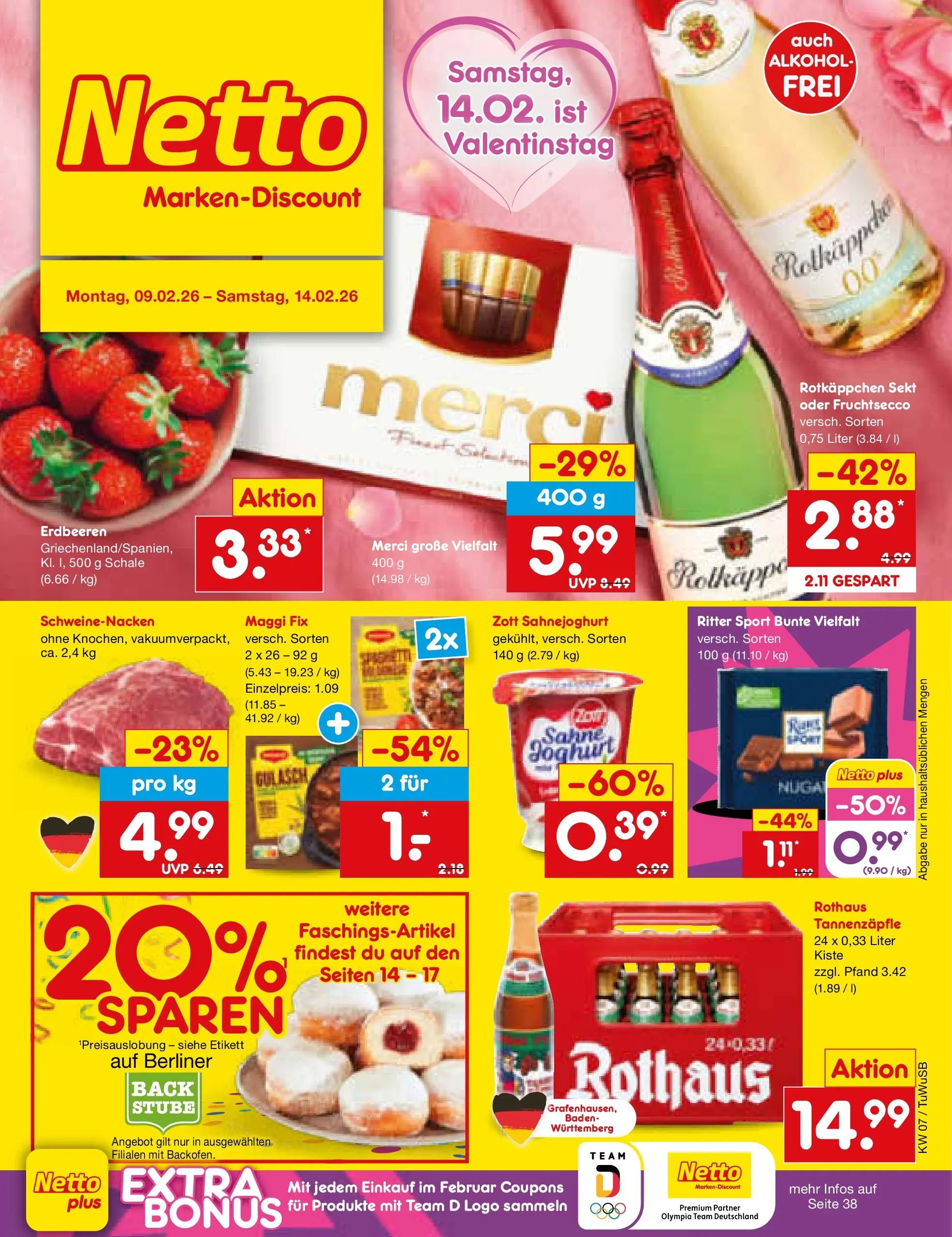 Netto Marken-Discount prospekt Calw-Stammheim	 (ab 08.02.2026) » Angebote | Seite: 1