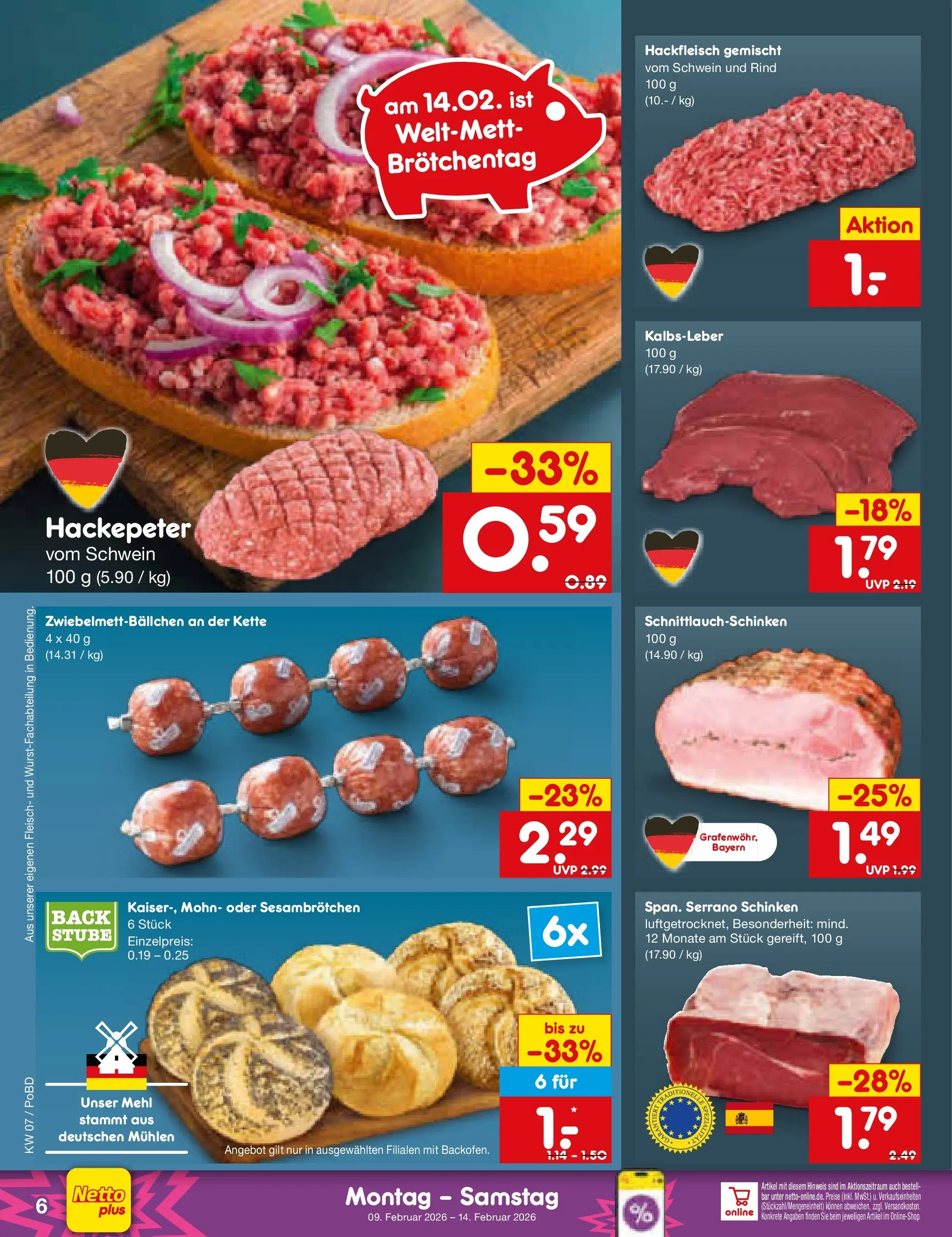 Netto Marken-Discount prospekt Selb	 (ab 08.02.2026) » Angebote | Seite: 6