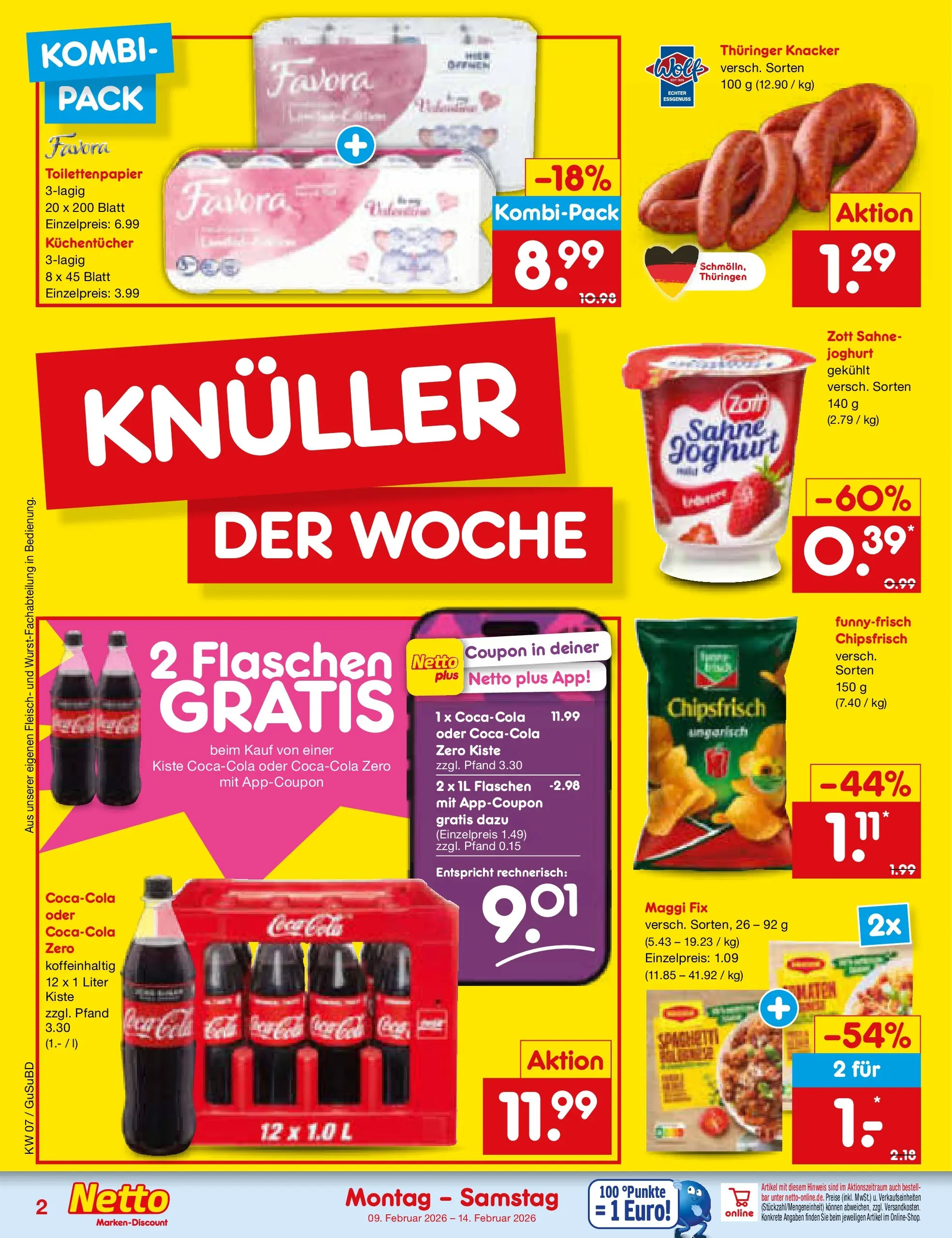 Netto Marken-Discount prospekt Glauchau	 (ab 09.02.2026) » Angebote | Seite: 2
