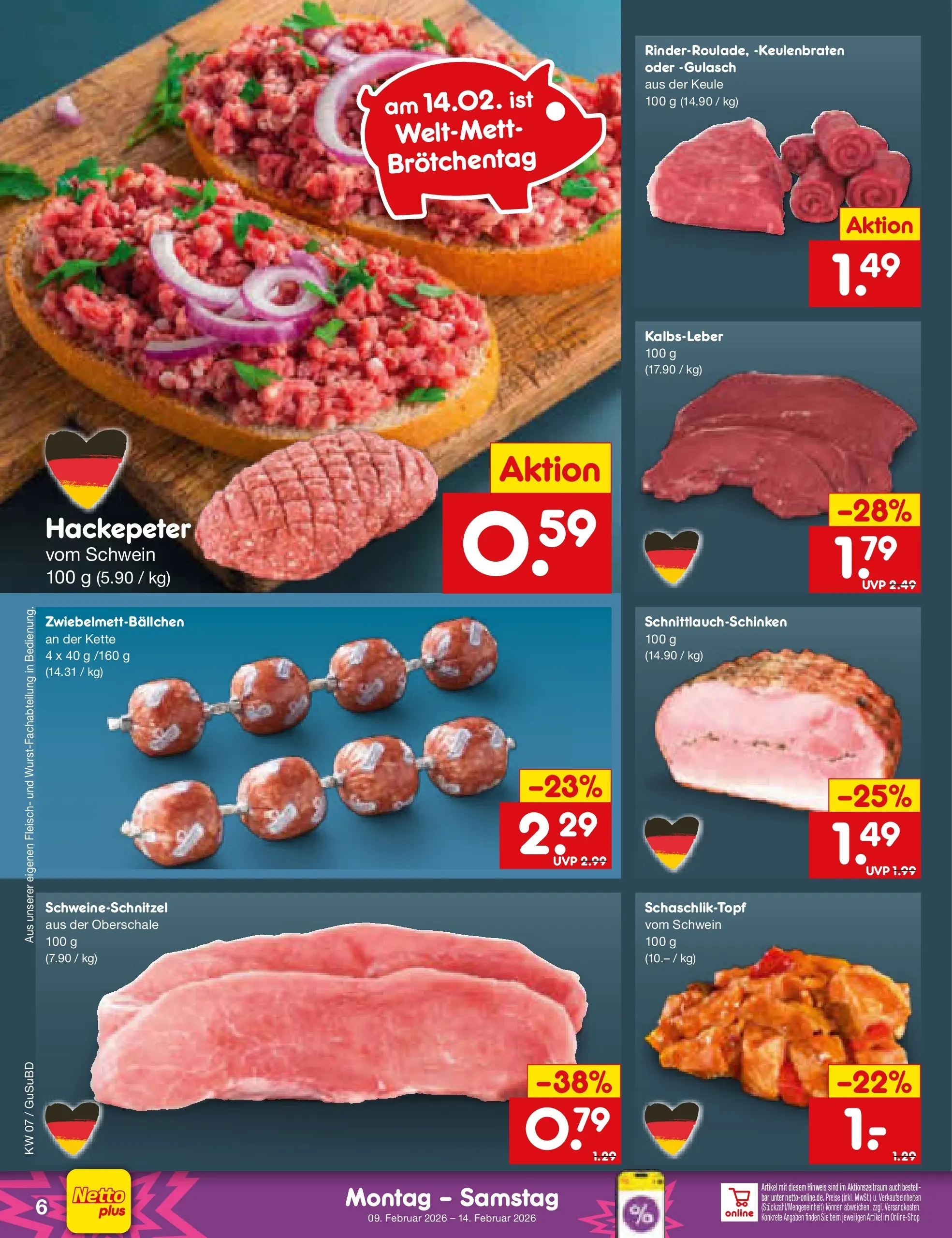 Netto Marken-Discount prospekt Glauchau	 (ab 09.02.2026) » Angebote | Seite: 6