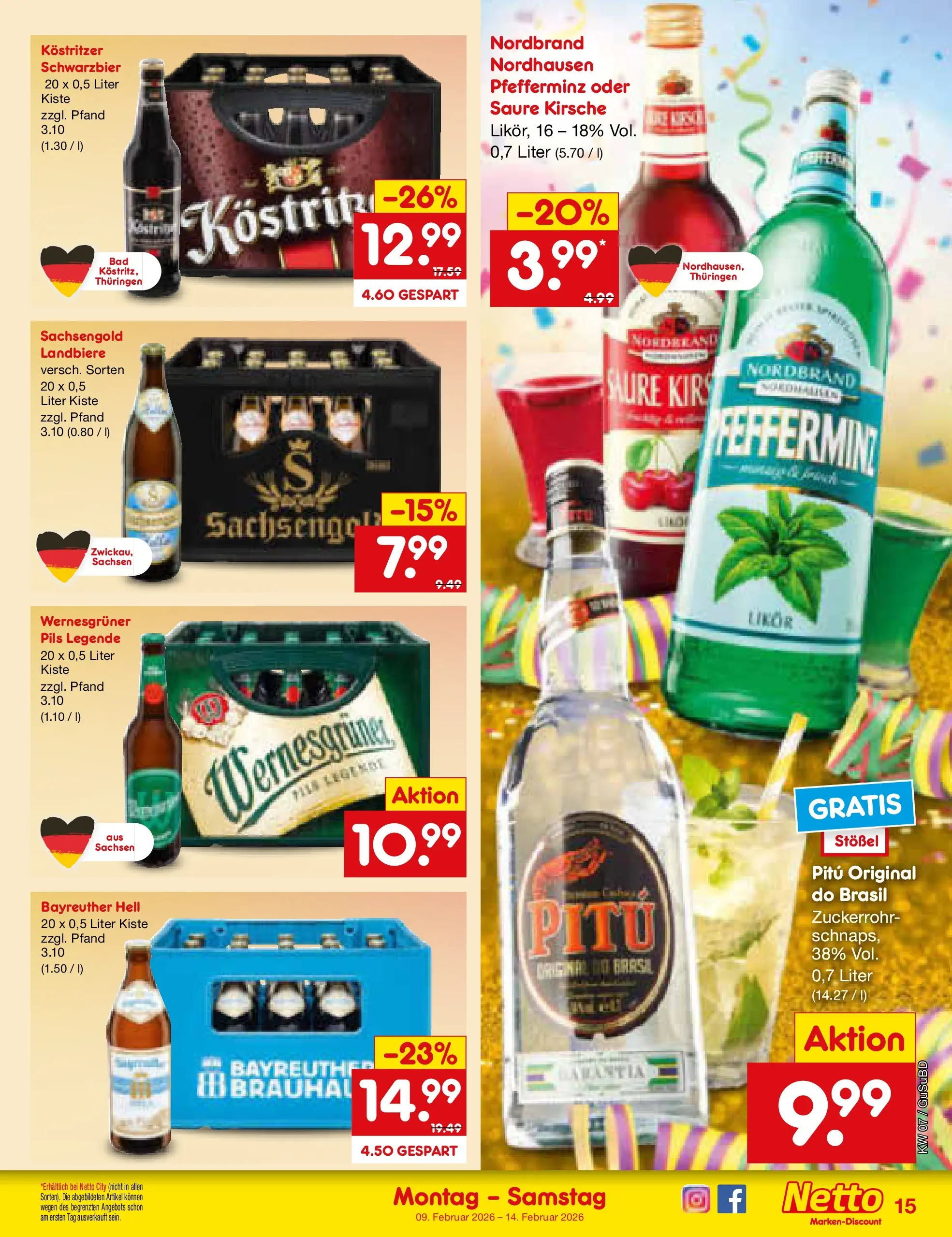 Netto Marken-Discount prospekt Glauchau	 (ab 09.02.2026) » Angebote | Seite: 15