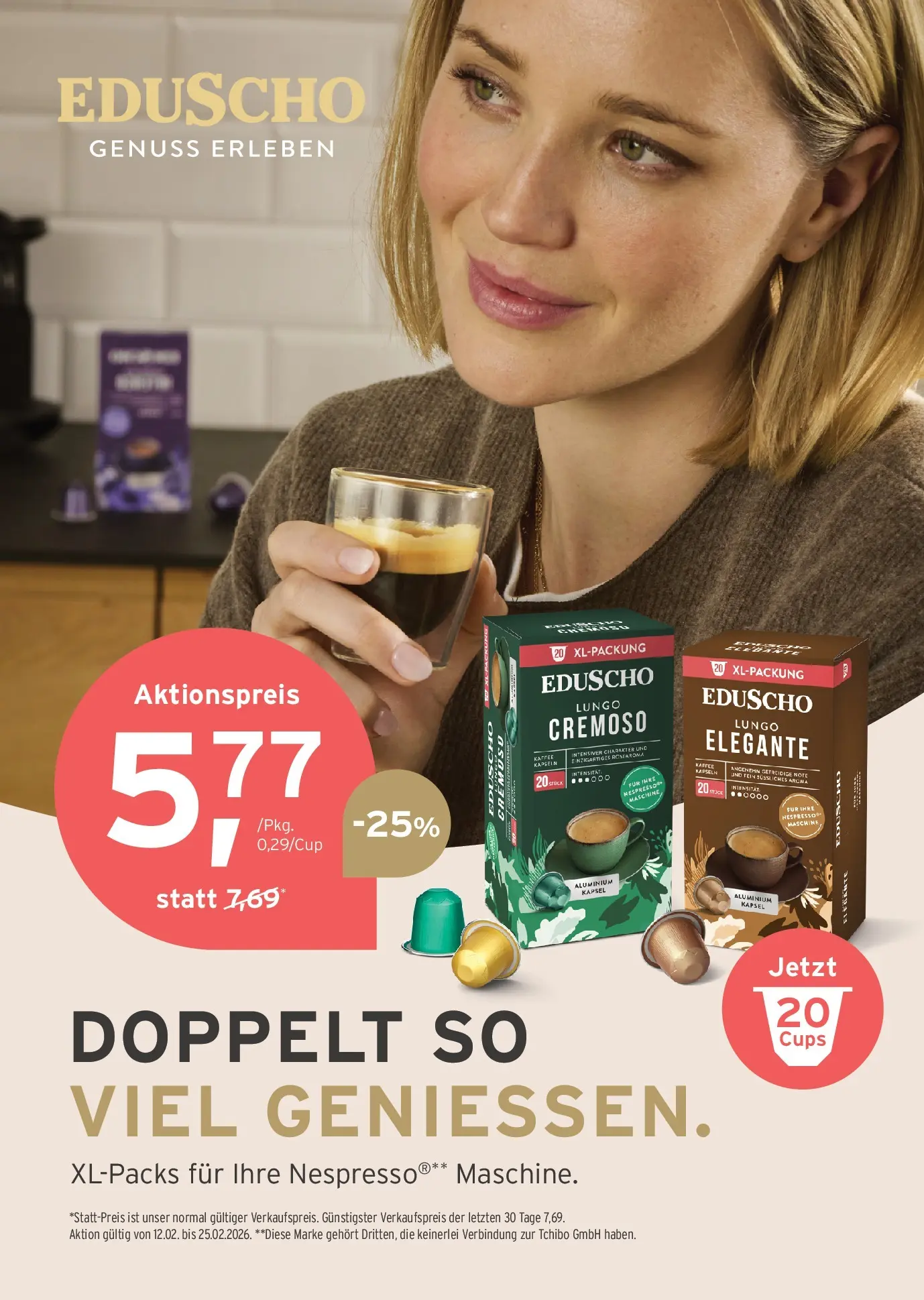 Tchibo Eduscho - Tchibo: Feel the Flow von 11.02.2026 - Aktuelle Angebote | Seite: 28 | Produkte: Kaffee