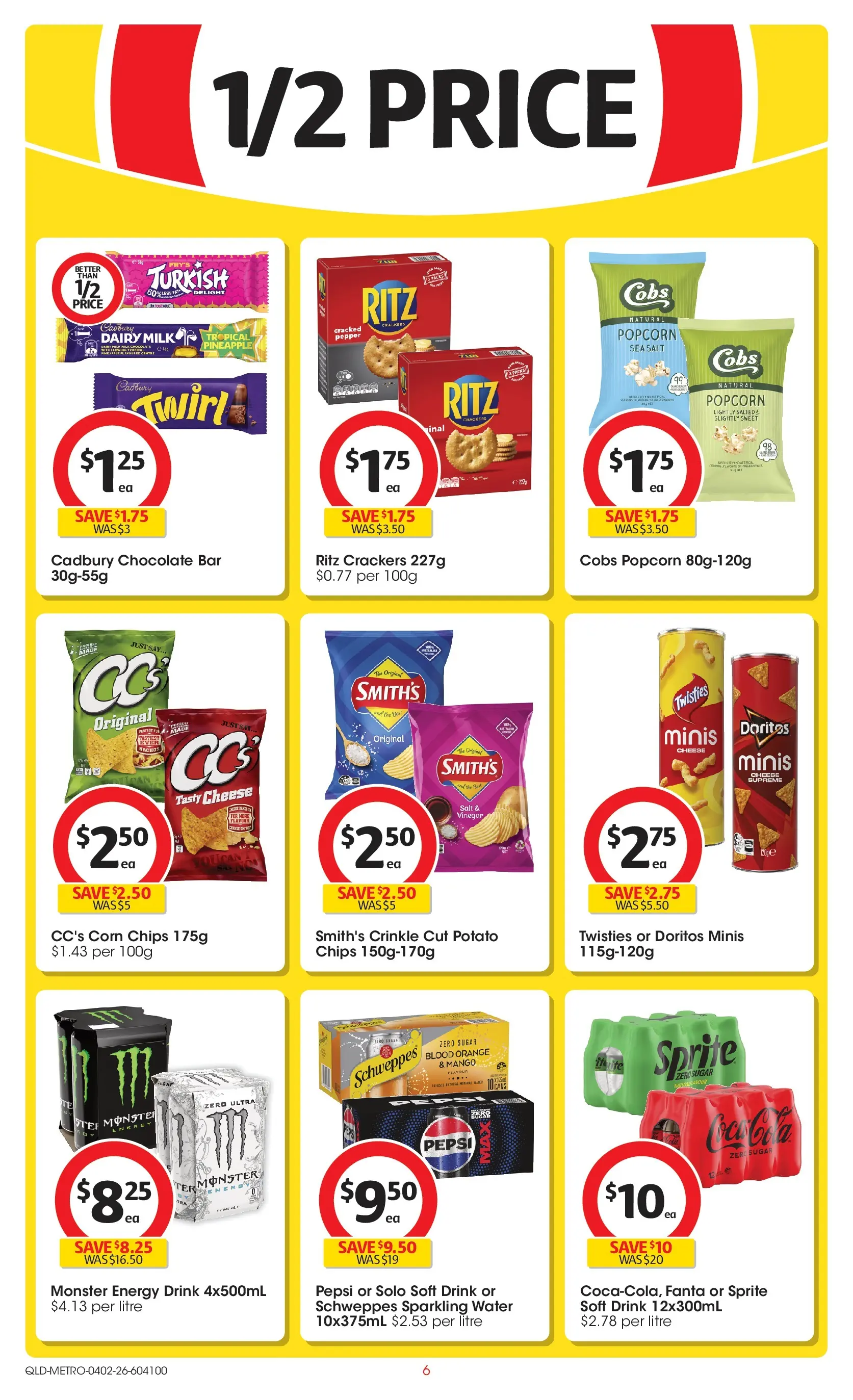 ﻿Coles catalogue valid from 03/02/2026 > Online Australia | Page: 6 | Products: Cheese, Energy drink, Water, Vinegar