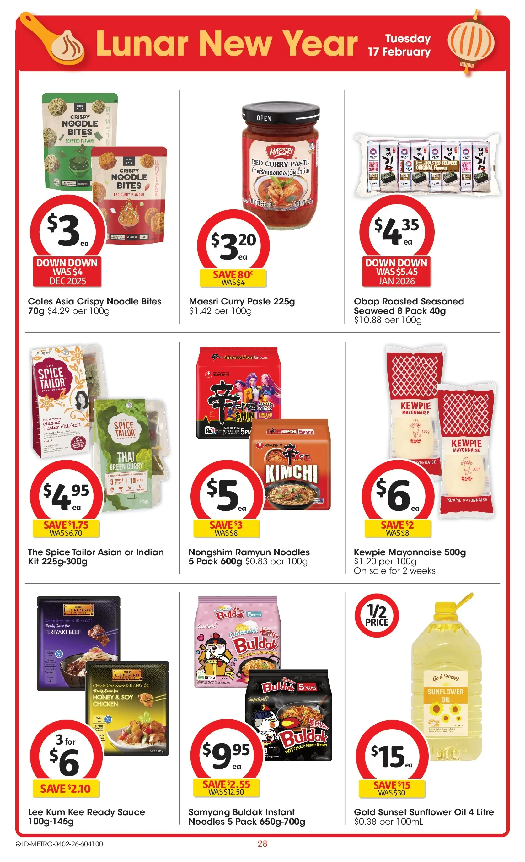 ﻿Coles catalogue valid from 03/02/2026 > Online Australia | Page: 28 | Products: Chicken, Beef, Mayonnaise, Sauce