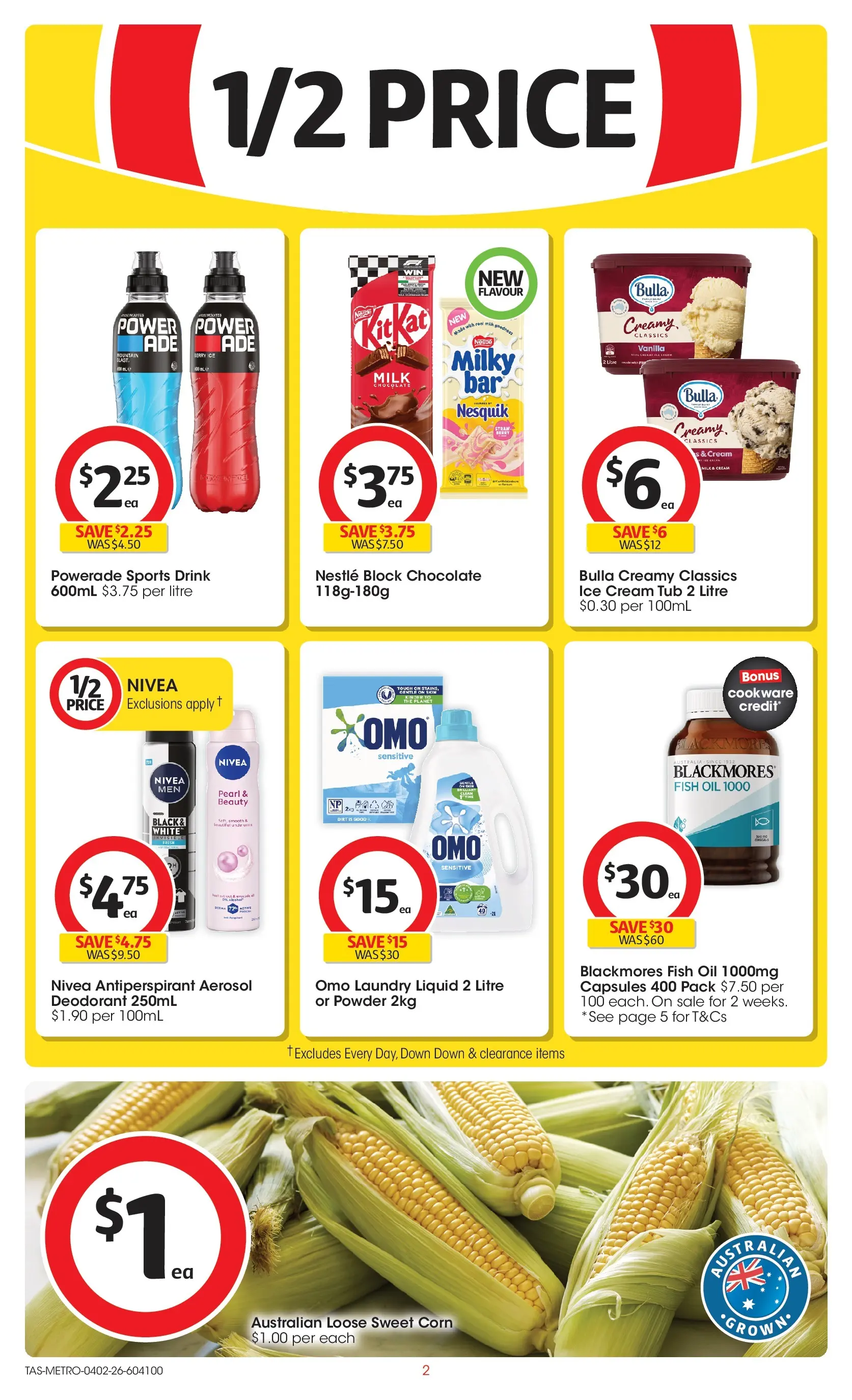 ﻿Coles catalogue valid from 03/02/2026 > Online Australia | Page: 2 | Products: Chocolate, Fish, Cookware, Antiperspirant