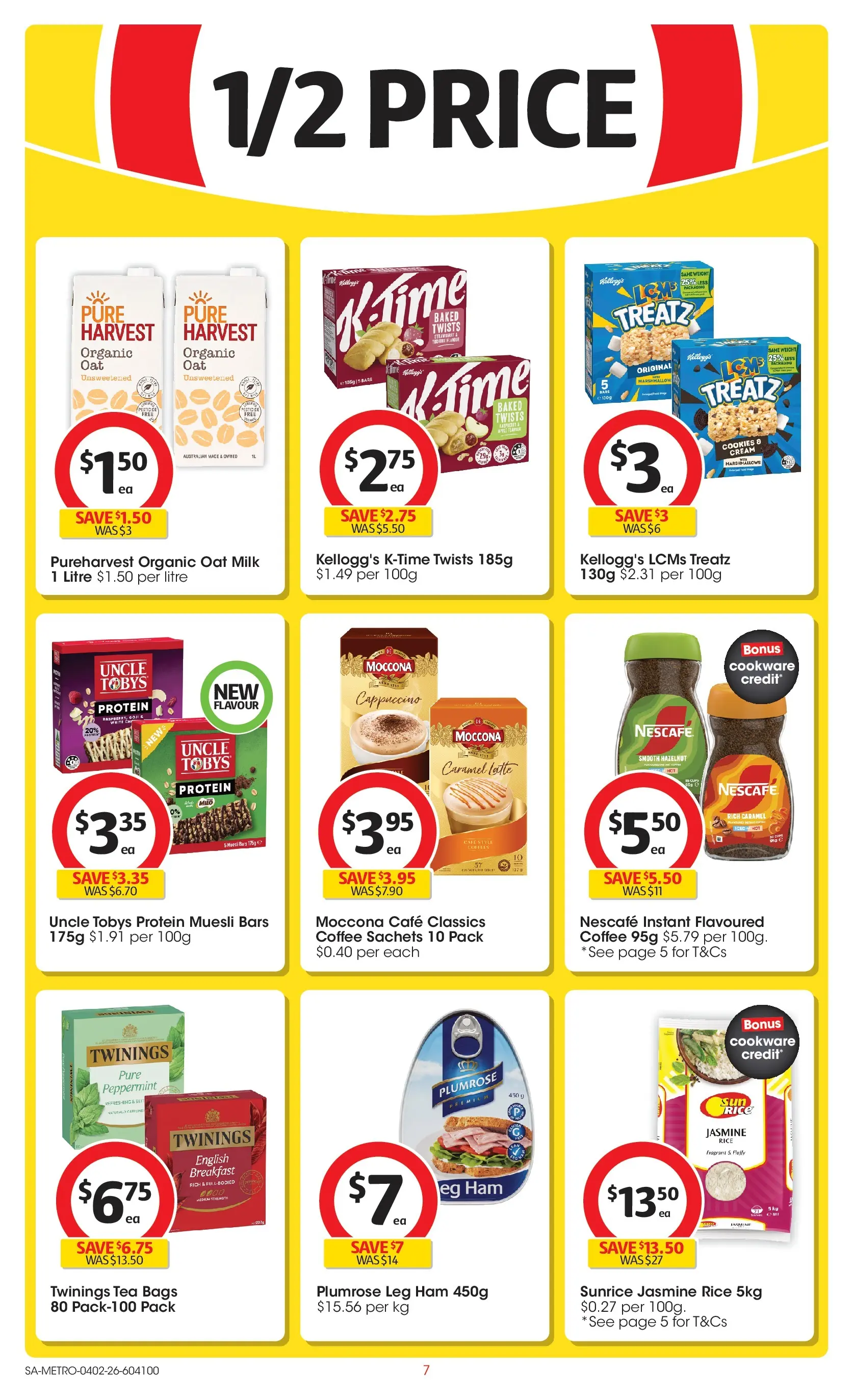 ﻿Coles catalogue valid from 03/02/2026 > Online Australia | Page: 7 | Products: Coffee, Rice, Cream, Nescafe
