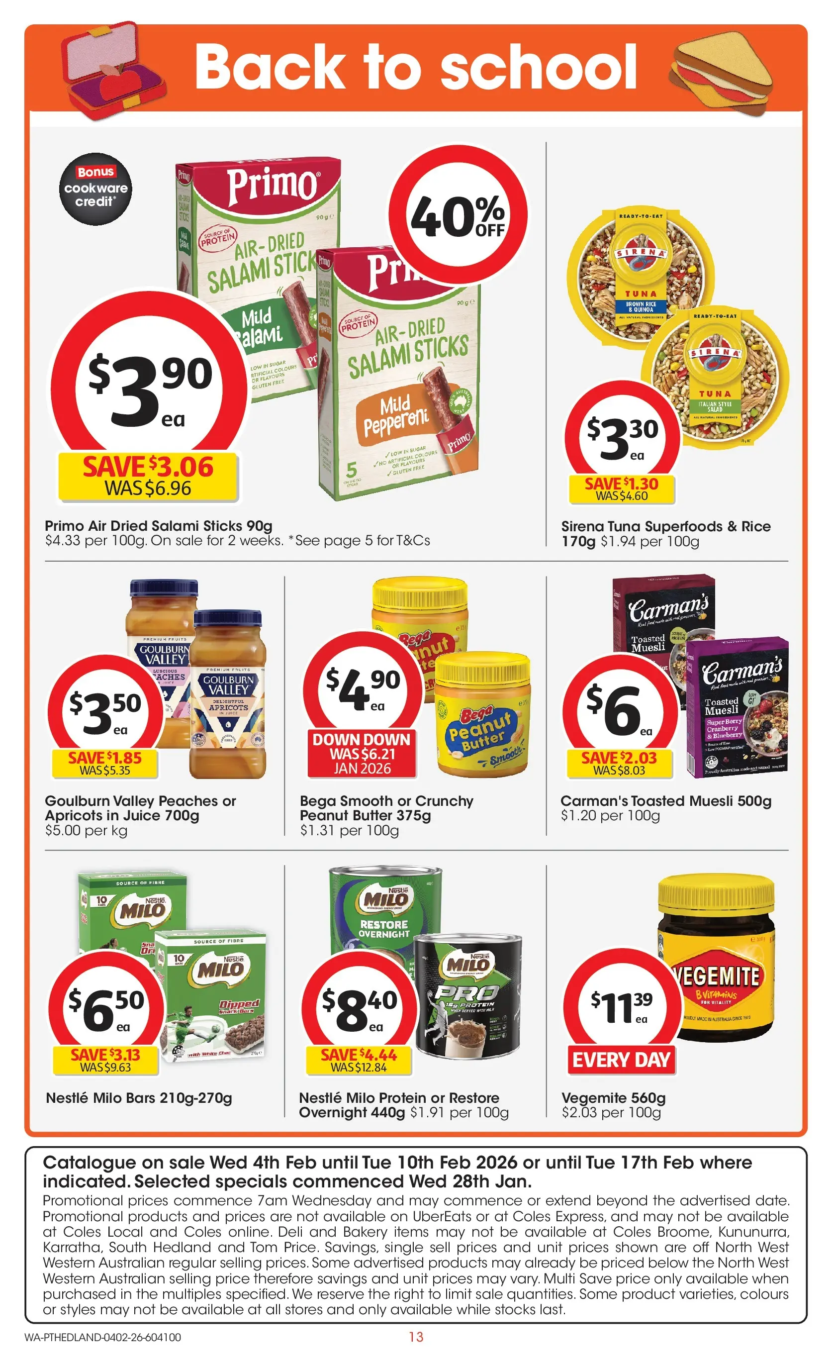 ﻿Coles catalogue valid from 04/02/2026 > Online Australia | Page: 13 | Products: Chocolate, Coat, Scotch, Oven