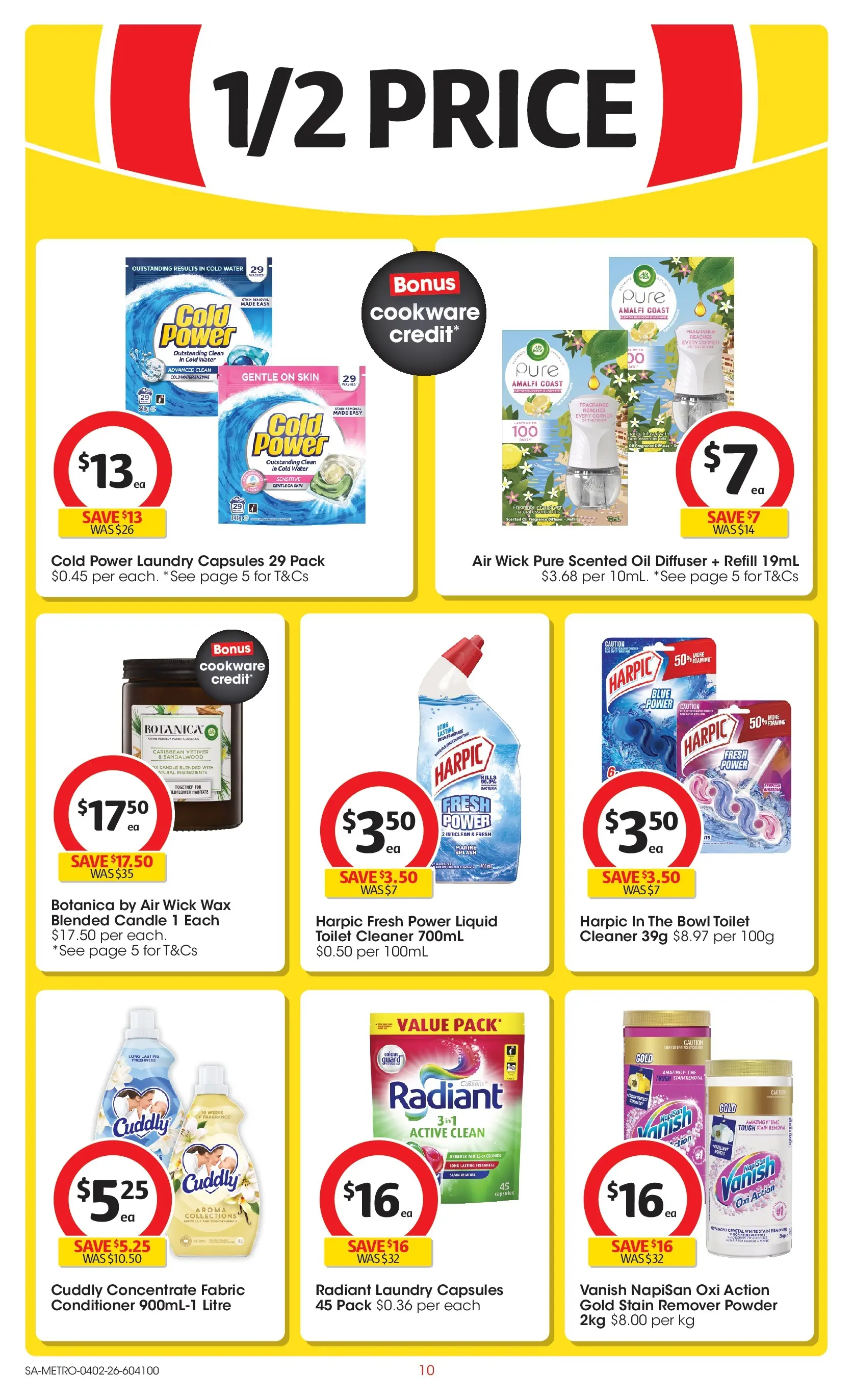 ﻿Coles catalogue valid from 03/02/2026 > Online Australia | Page: 10 | Products: Fragrance, Cleaner, Conditioner, Stain remover