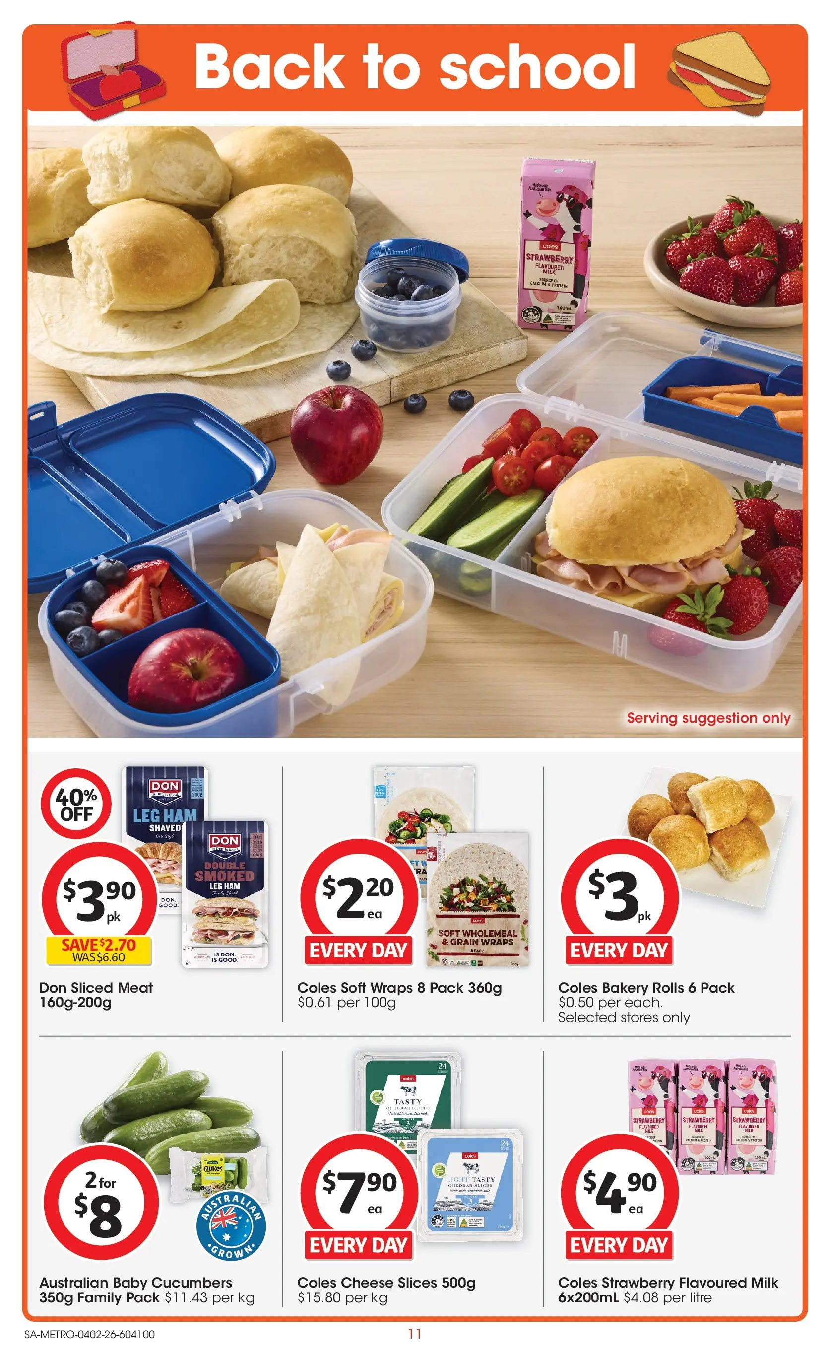 ﻿Coles catalogue valid from 03/02/2026 > Online Australia | Page: 11 | Products: Light, Cheese, Ham, Meat