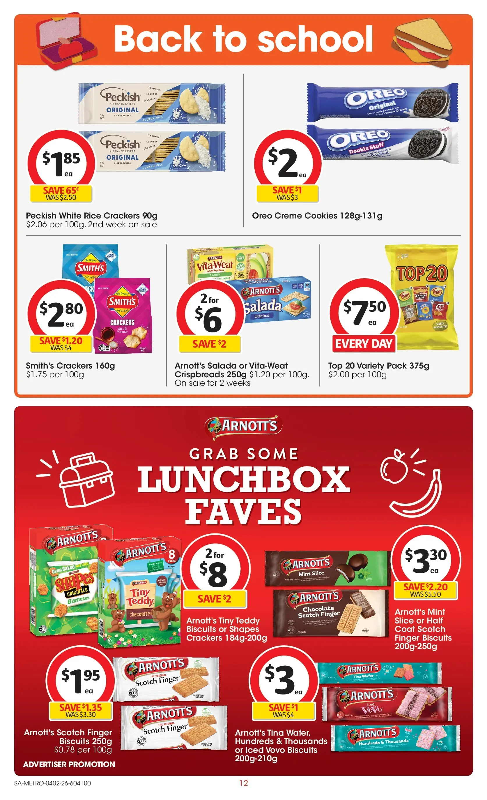 ﻿Coles catalogue valid from 03/02/2026 > Online Australia | Page: 12 | Products: Crackers, Chocolate, Rice, Scotch