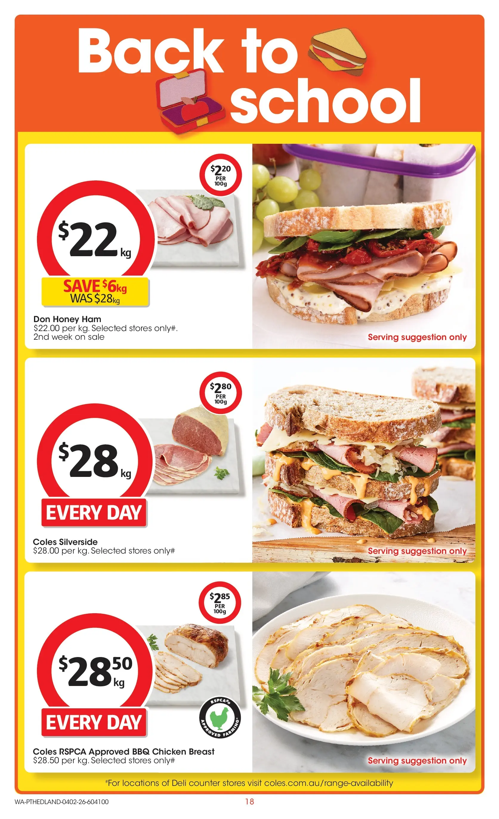 ﻿Coles catalogue valid from 04/02/2026 > Online Australia | Page: 18 | Products: Bread, Date, Raspberry, Bakery