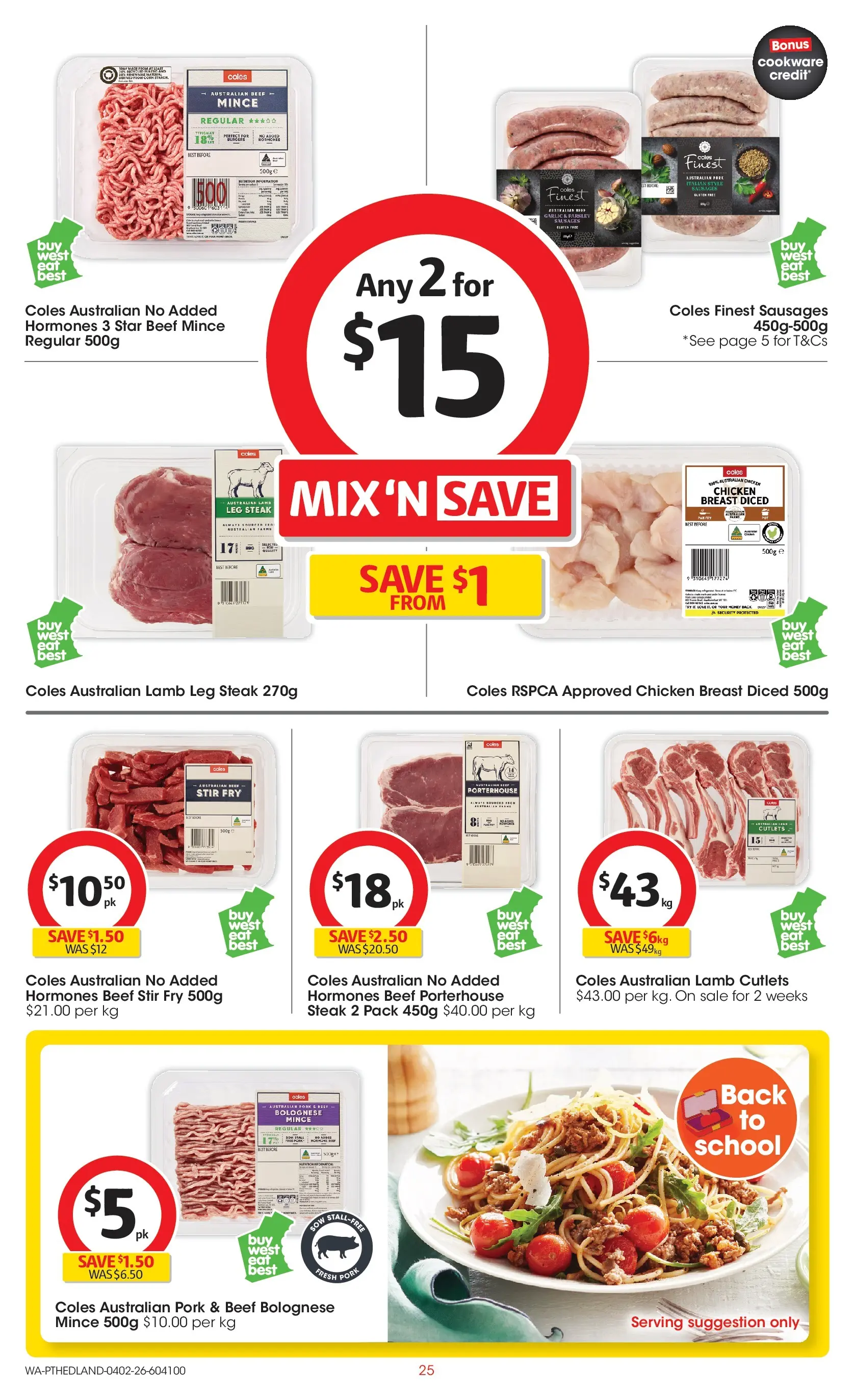 ﻿Coles catalogue valid from 04/02/2026 > Online Australia | Page: 25 | Products: Honey, Pork, Lamb, Sauce