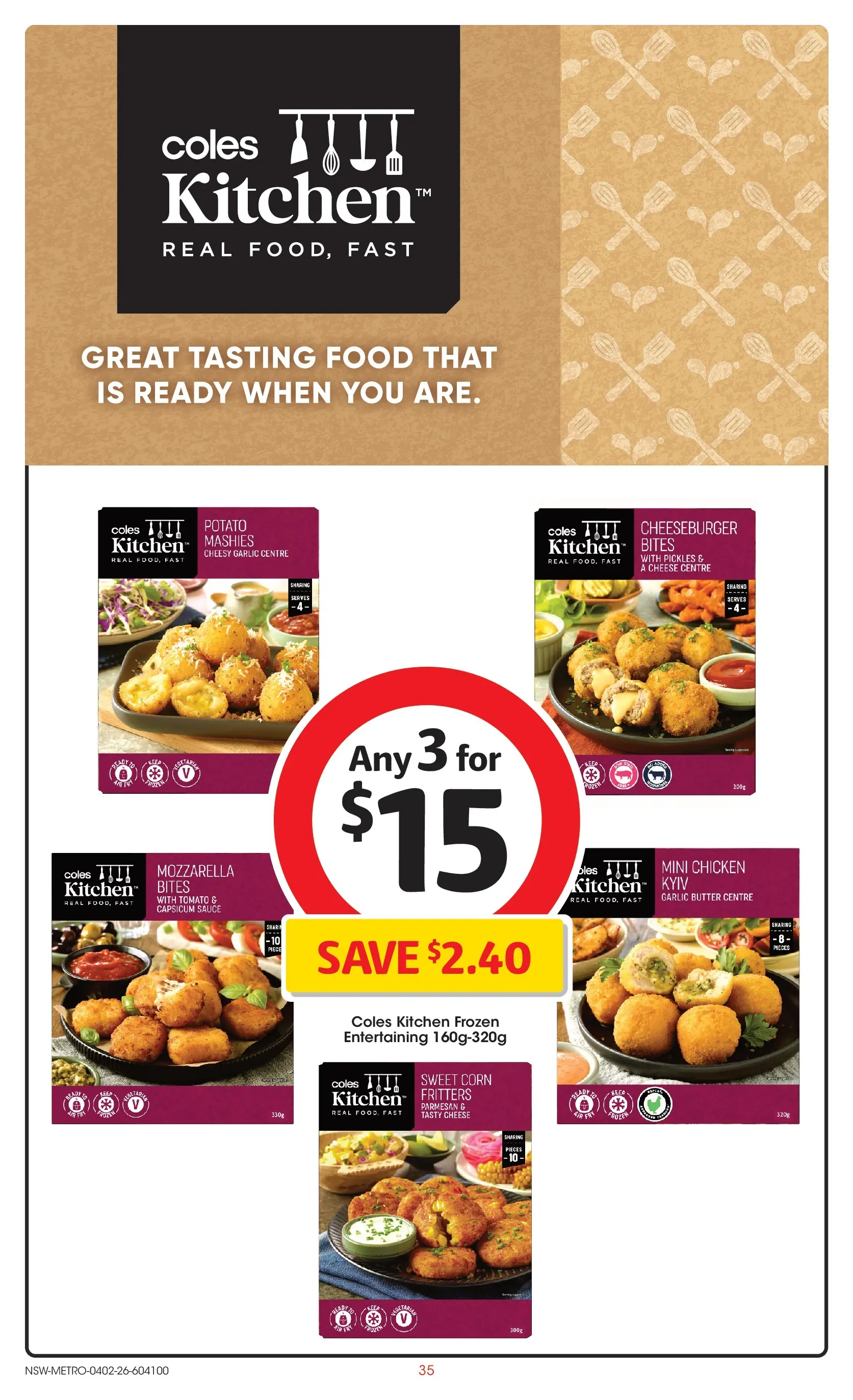 ﻿Coles catalogue valid from 03/02/2026 > Online Australia | Page: 35 | Products: Capsicum, Butter, Sauce, Garlic