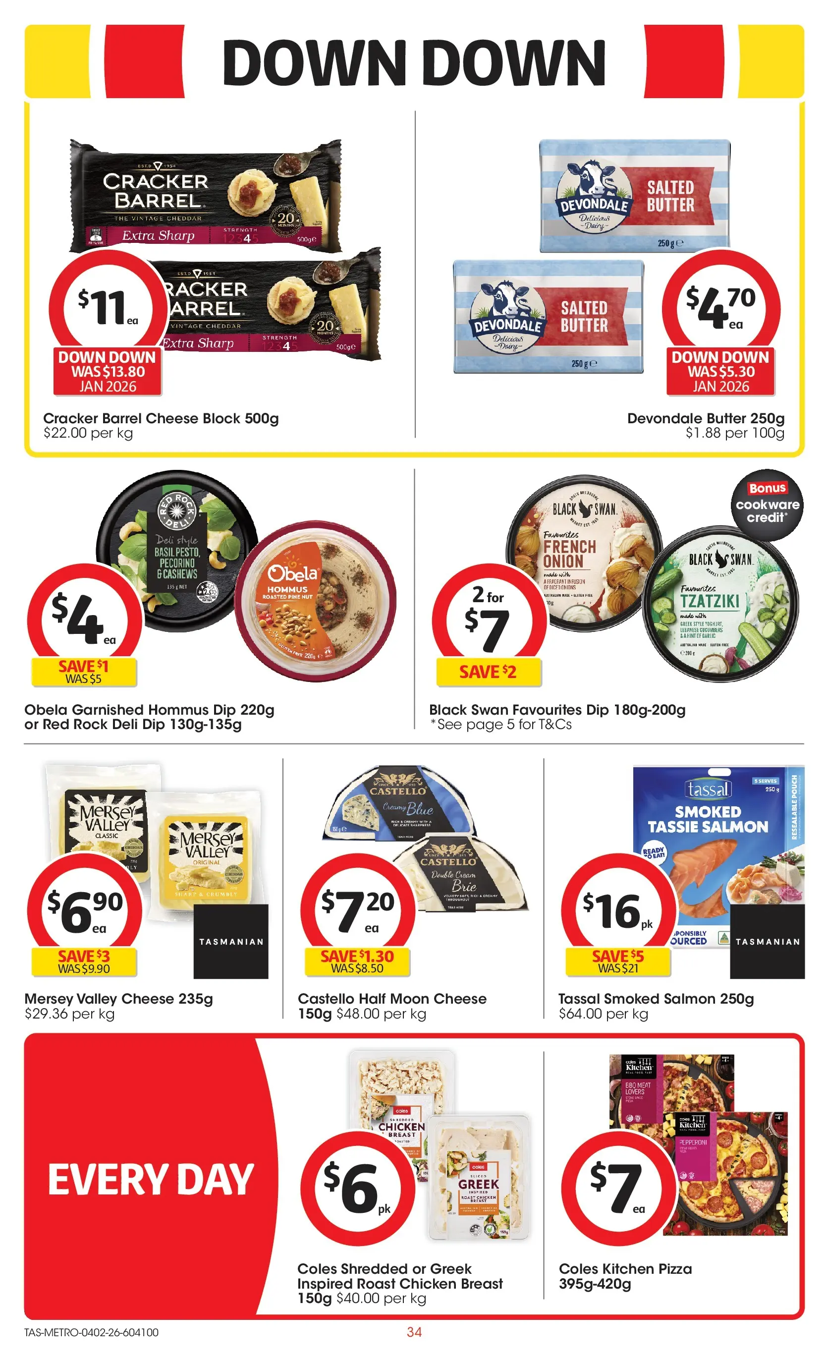 ﻿Coles catalogue valid from 03/02/2026 > Online Australia | Page: 34 | Products: Butter, Chicken, Meat, Cookware