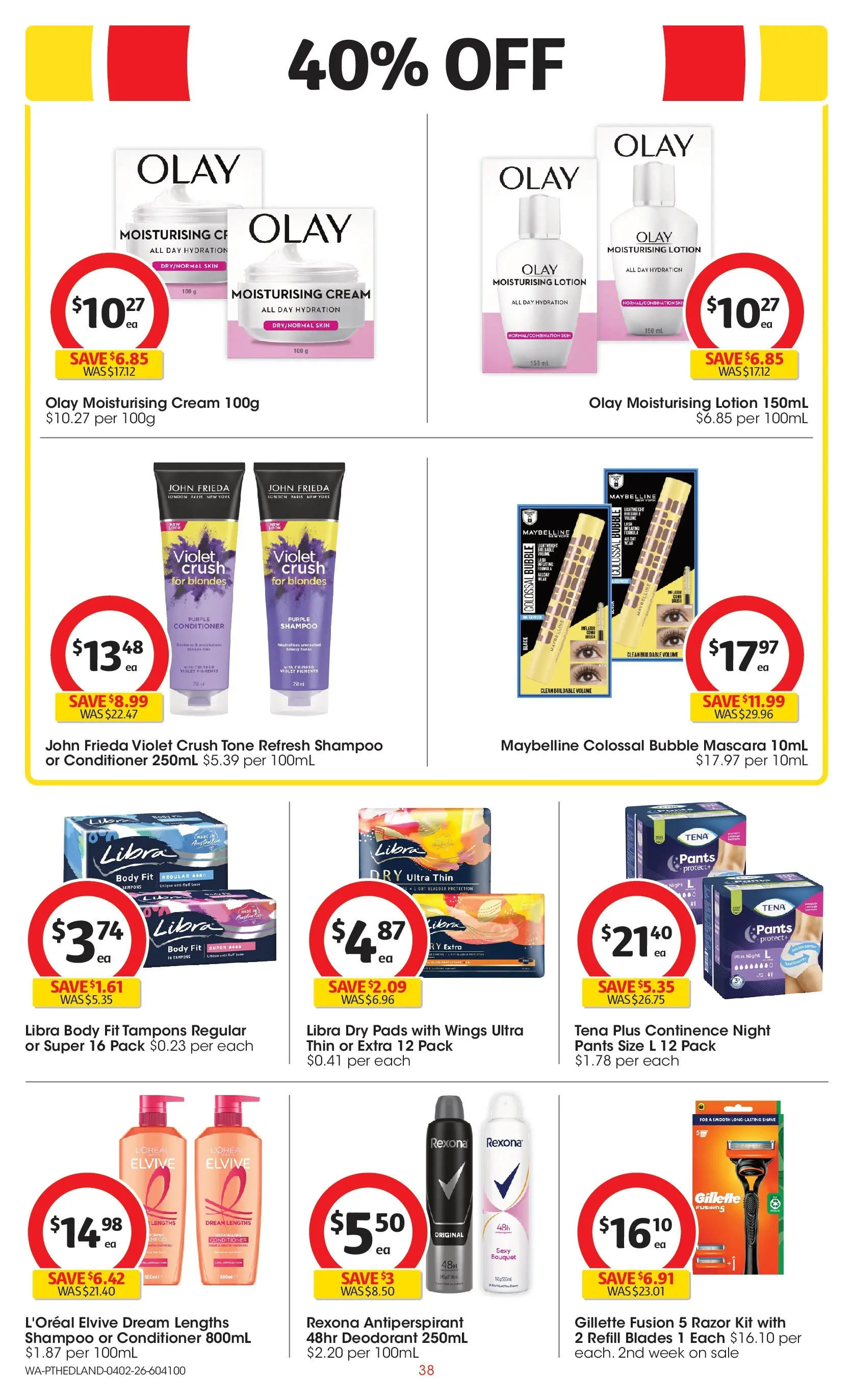 ﻿Coles catalogue valid from 04/02/2026 > Online Australia | Page: 38 | Products: Plant, Chocolate, Cream, Ice cream