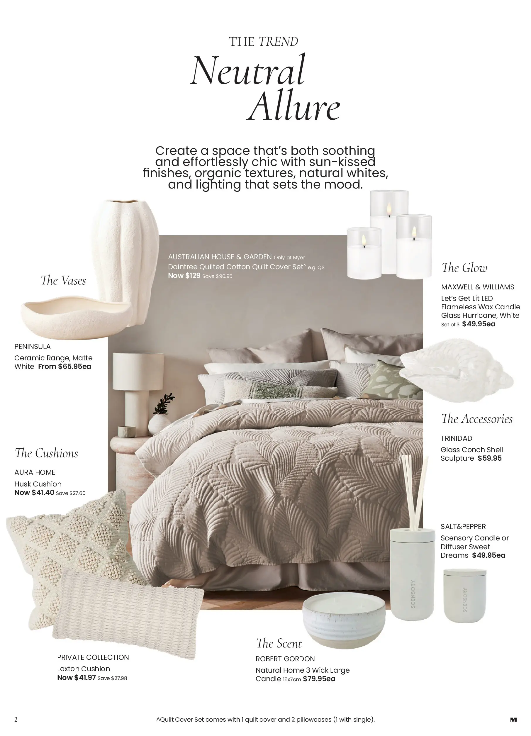 Myer - A sense of place - 02/02/2026 > weekly / monthly specials | Page: 2 | Products: Cushion, Accessories, Candle