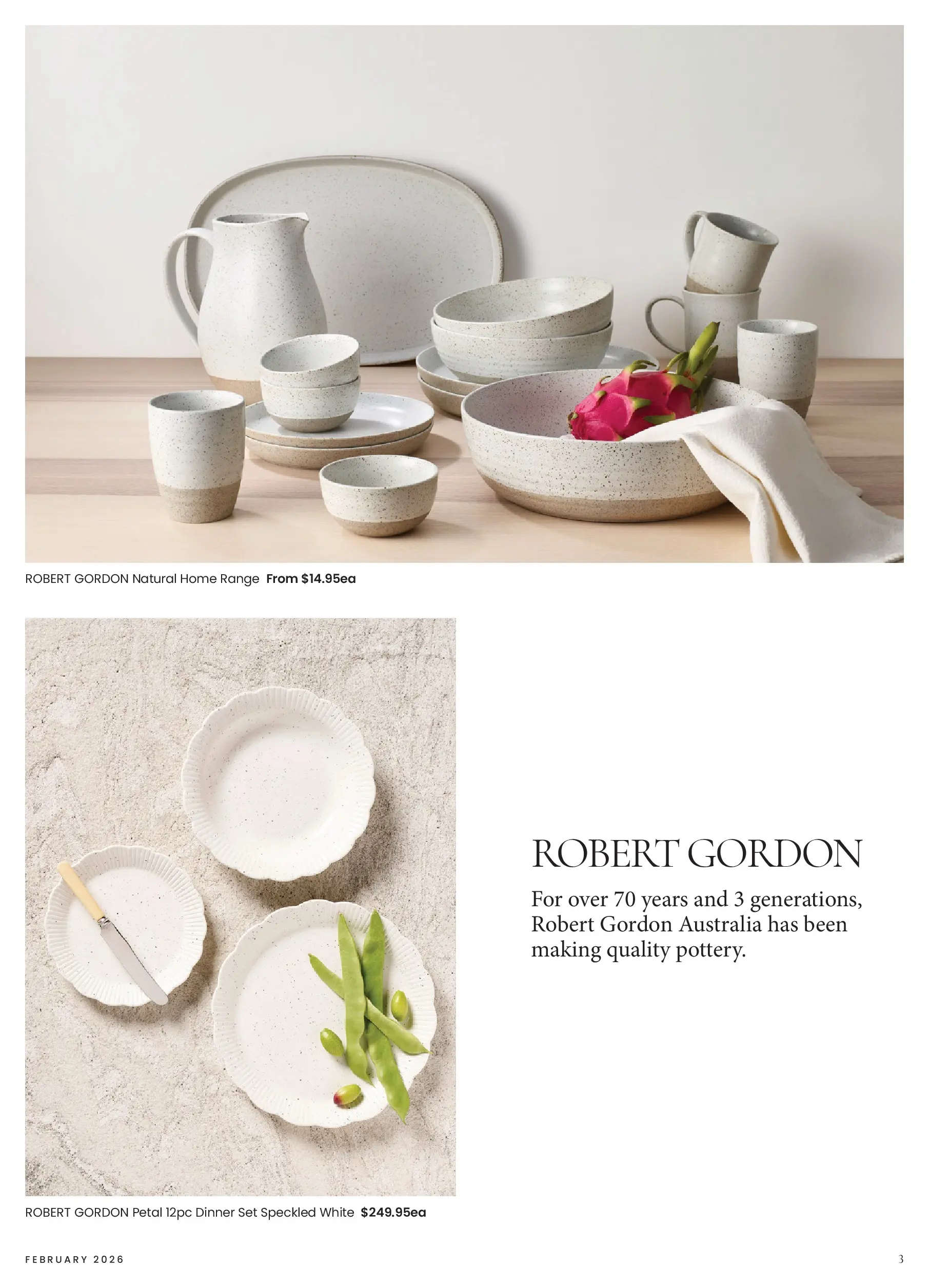 Myer - A sense of place - 02/02/2026 > weekly / monthly specials | Page: 3 | Products: Dinner set