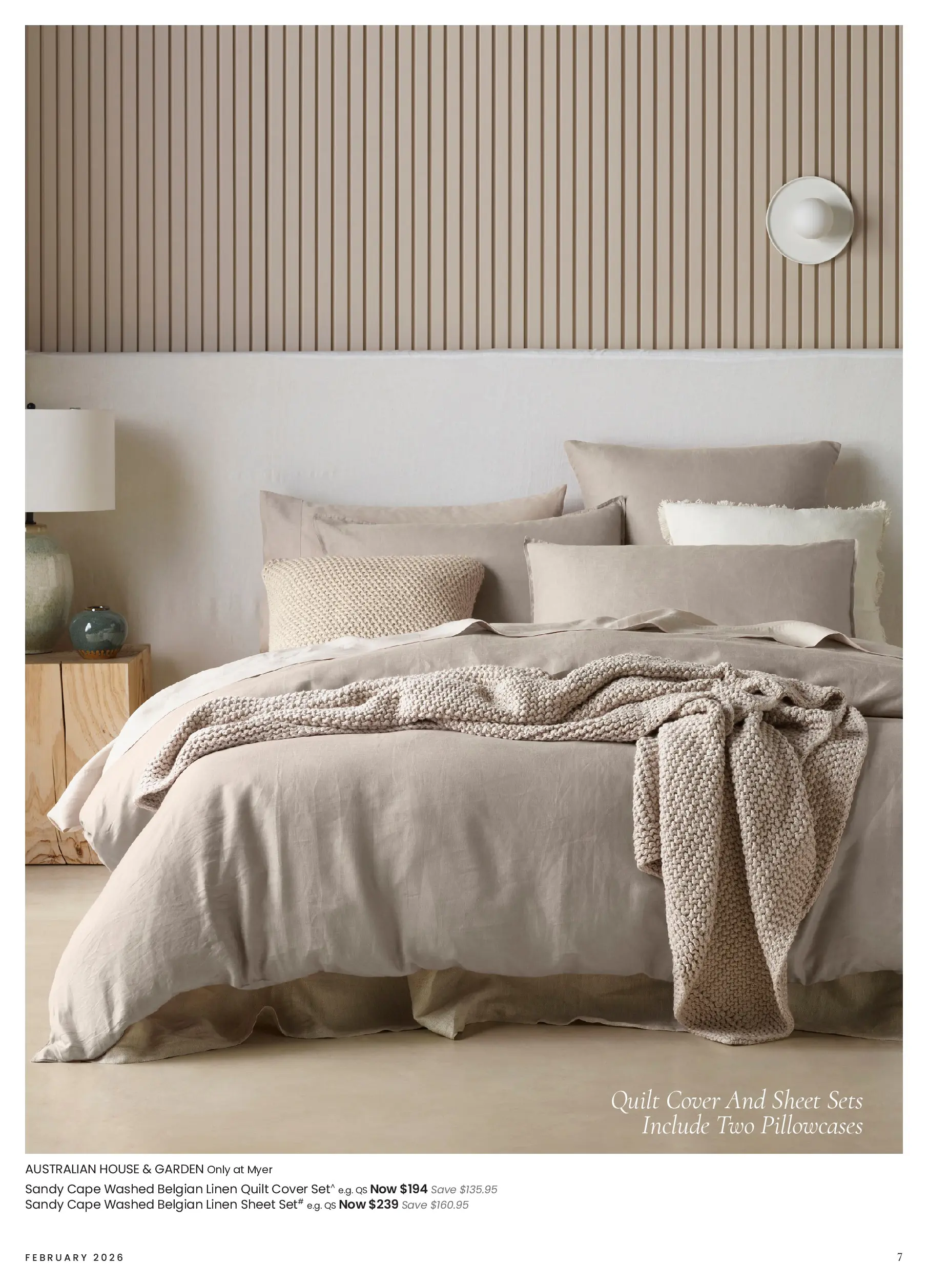 Myer - A sense of place - 02/02/2026 > weekly / monthly specials | Page: 7 | Products: Linen