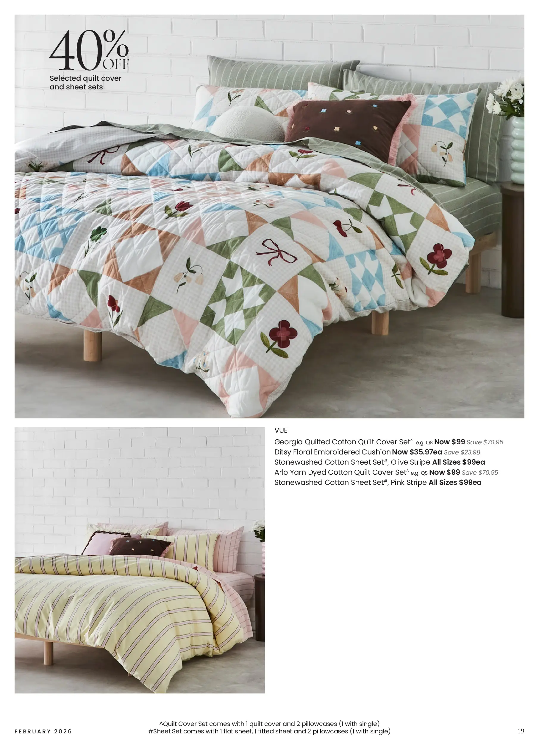 Myer - A sense of place - 02/02/2026 > weekly / monthly specials | Page: 19 | Products: Cushion, Floral