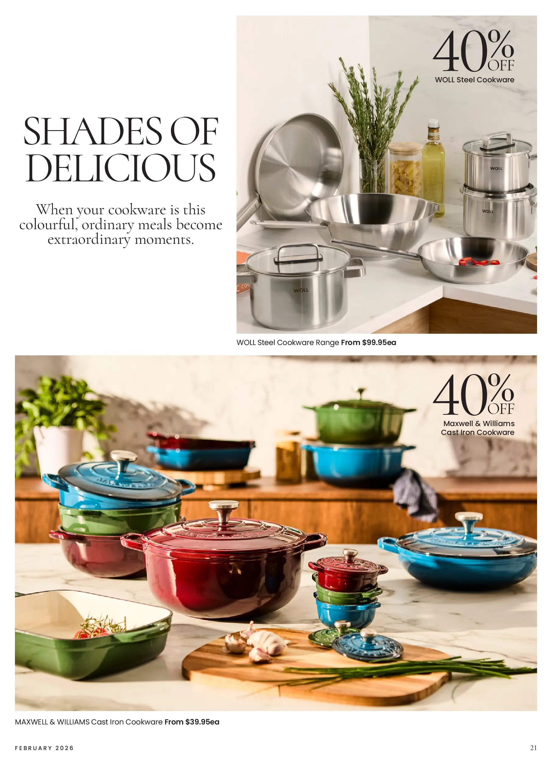 Myer - A sense of place - 02/02/2026 > weekly / monthly specials | Page: 21 | Products: Cookware, Iron