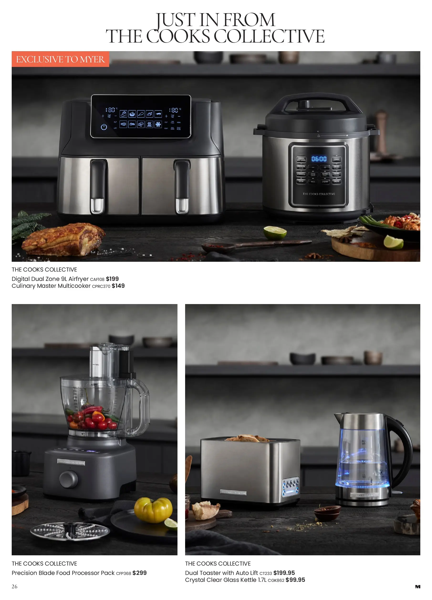 Myer - A sense of place - 02/02/2026 > weekly / monthly specials | Page: 26 | Products: Digital, Kettle, Food processor, Toaster
