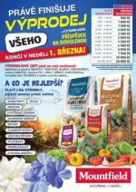 Mountfield Pr&aacute;vě Fini&scaron;uje V&yacute;prodej &ndash; do 01.03.2026