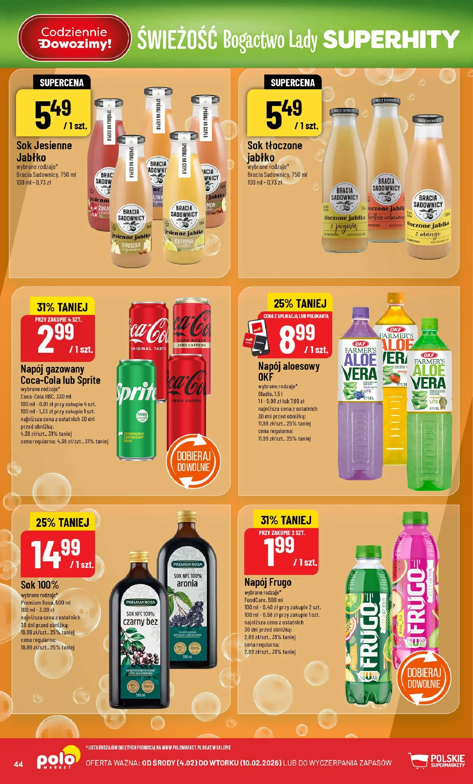 Nowa POLOmarket gazetka od jutra 03.02.2026 (PDF) | Strona: 44