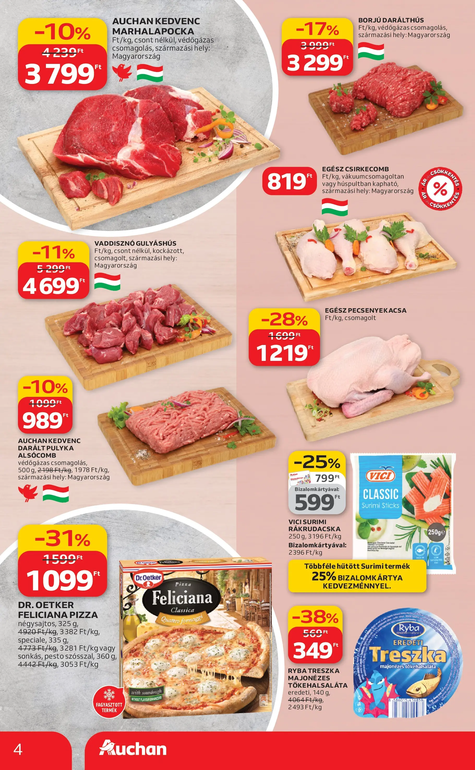 Auchan Akciós újság Székesfehérvár - 2026.02.05. -tól/töl > akció, lapozható szórólap 🛍️ | Oldal: 4