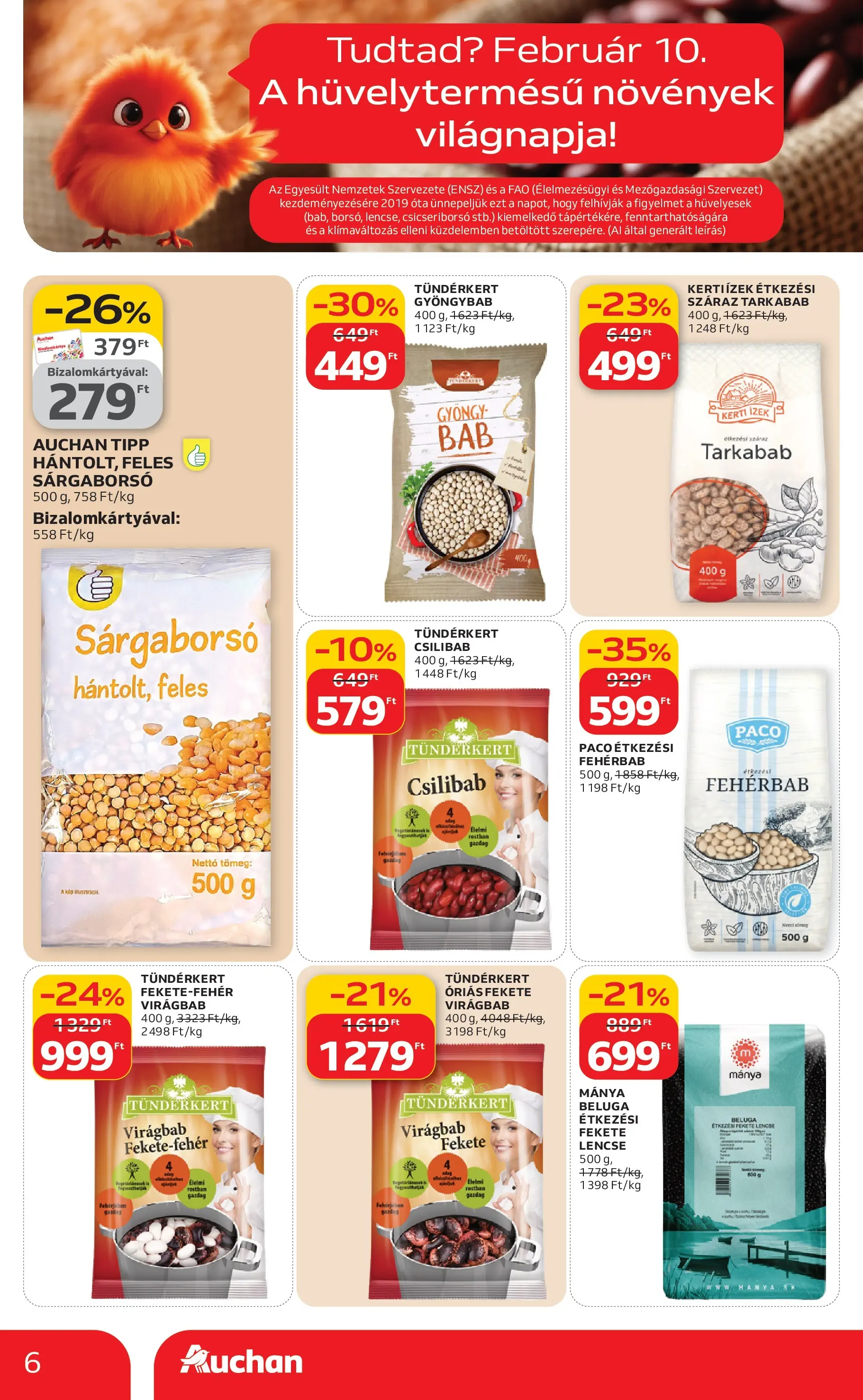 Auchan Akciós újság Székesfehérvár - 2026.02.05. -tól/töl > akció, lapozható szórólap 🛍️ | Oldal: 6