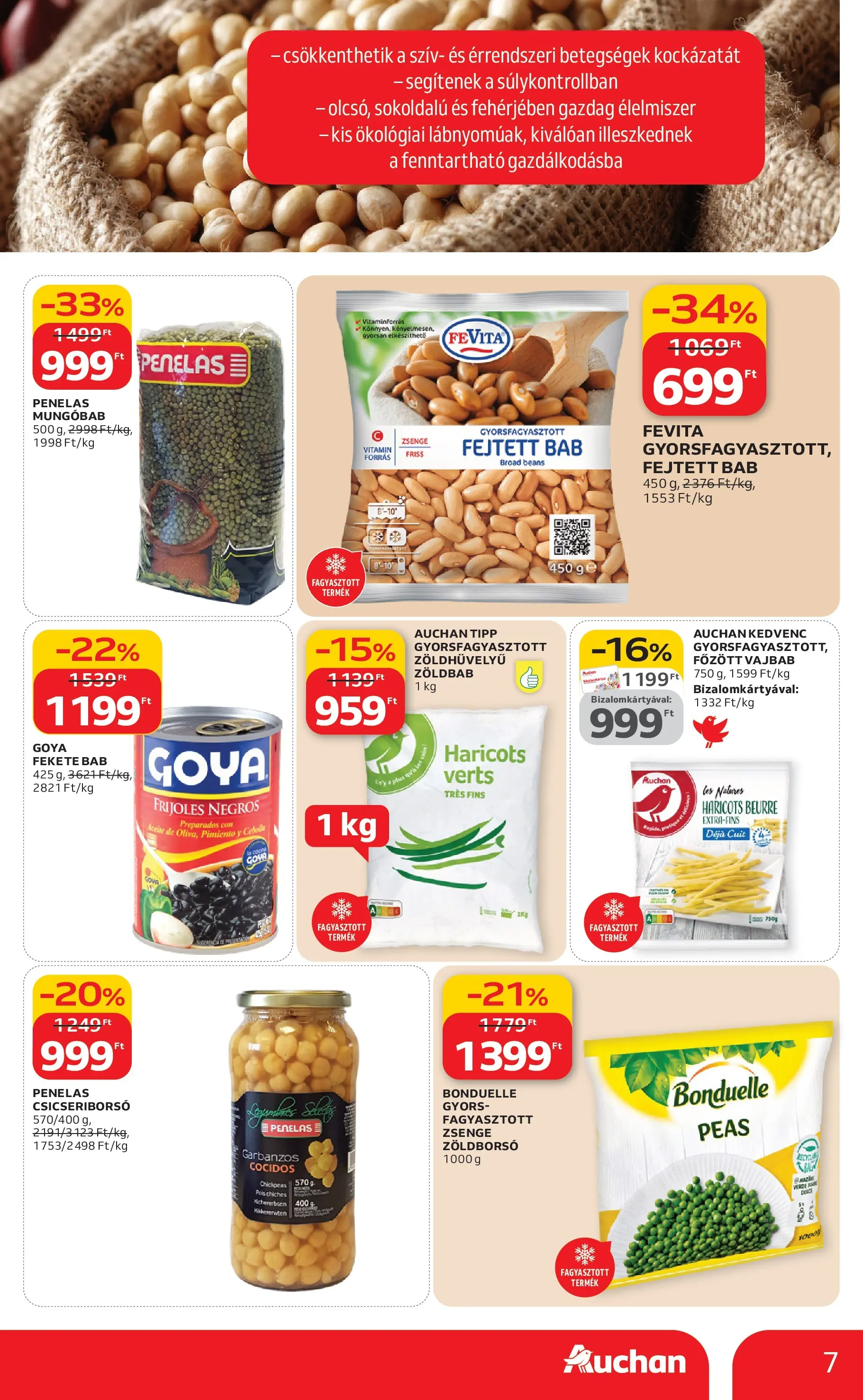 Auchan Akciós újság Székesfehérvár - 2026.02.05. -tól/töl > akció, lapozható szórólap 🛍️ | Oldal: 7