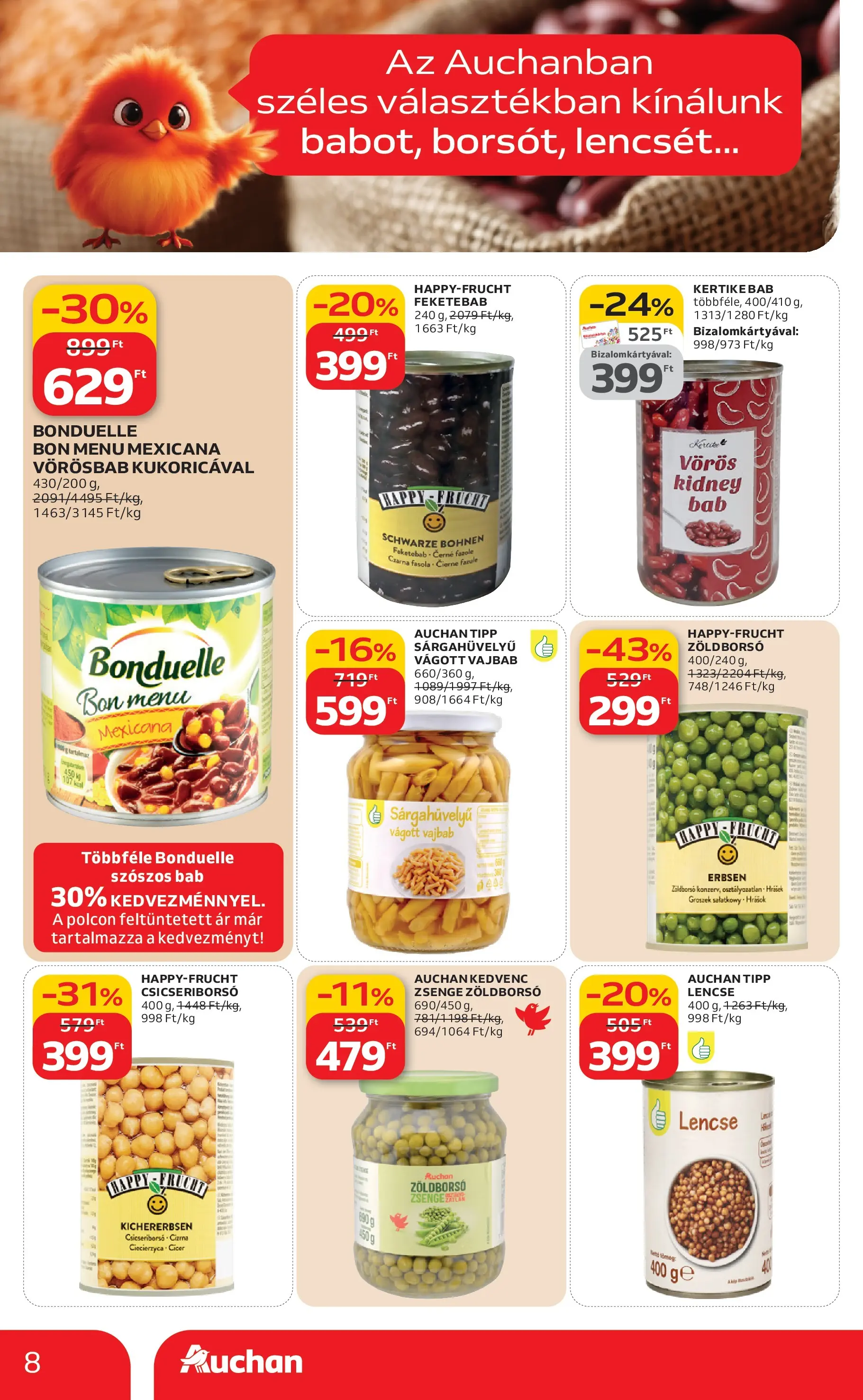 Auchan Akciós újság Székesfehérvár - 2026.02.05. -tól/töl > akció, lapozható szórólap 🛍️ | Oldal: 8