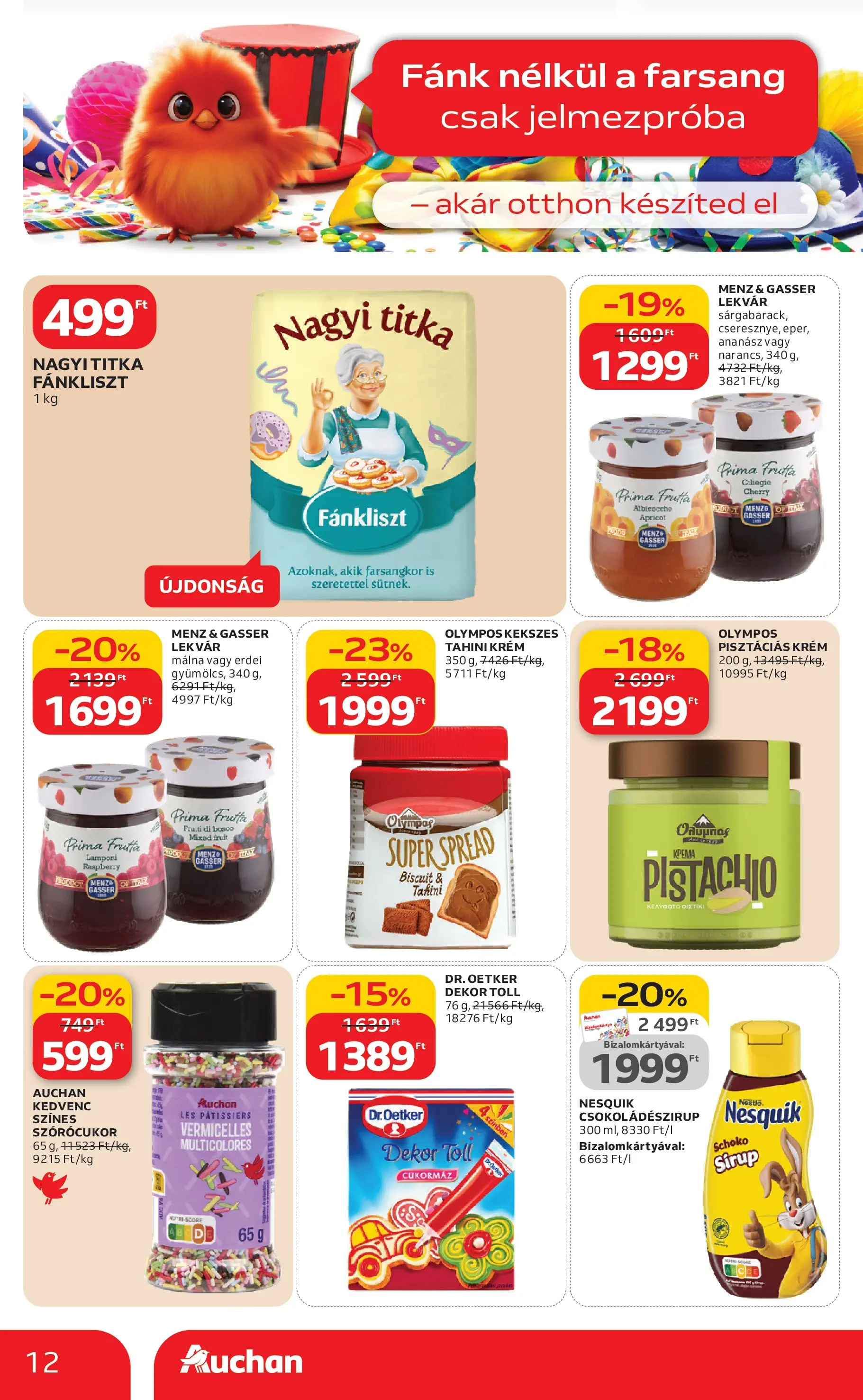 Auchan Akciós újság Székesfehérvár - 2026.02.05. -tól/töl > akció, lapozható szórólap 🛍️ | Oldal: 12