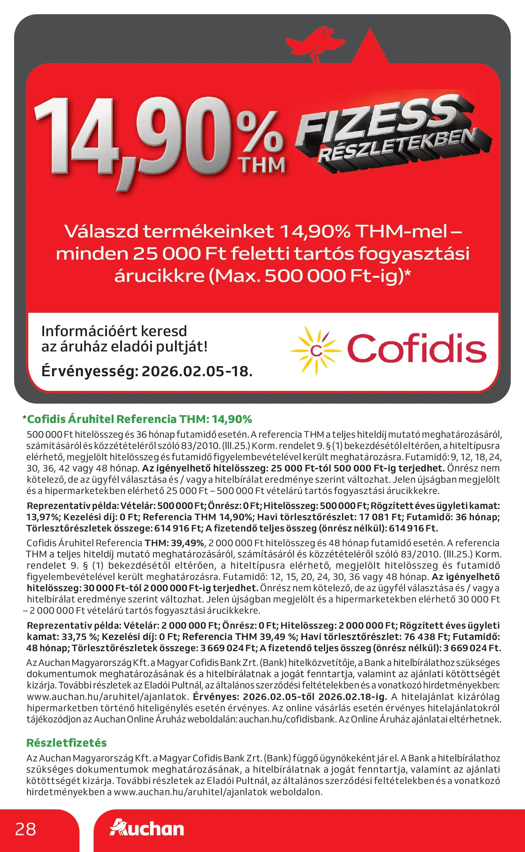 Auchan Akciós újság Székesfehérvár - 2026.02.05. -tól/töl > akció, lapozható szórólap 🛍️ | Oldal: 28