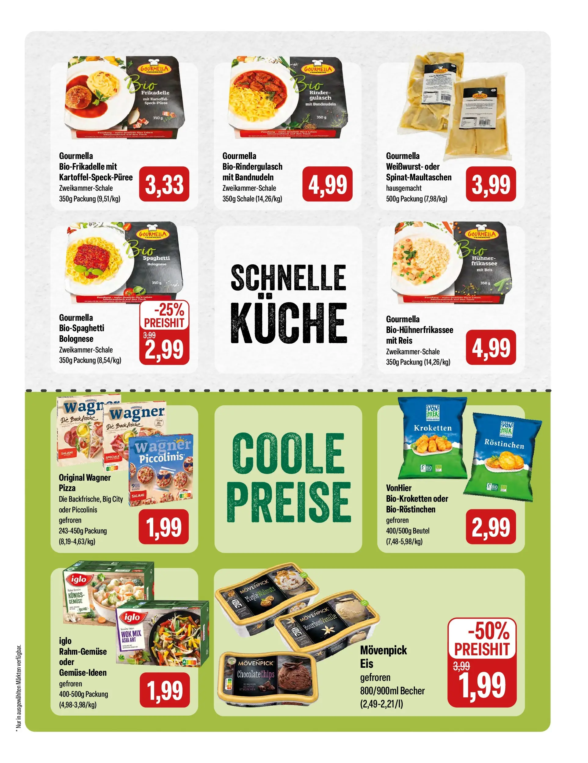 Feneberg  Aktuelle Angebote (ab 12.02.2026) zum Blättern | Seite: 13 | Produkte: Wagner pizza, Gemüse, Gulasch, Reis