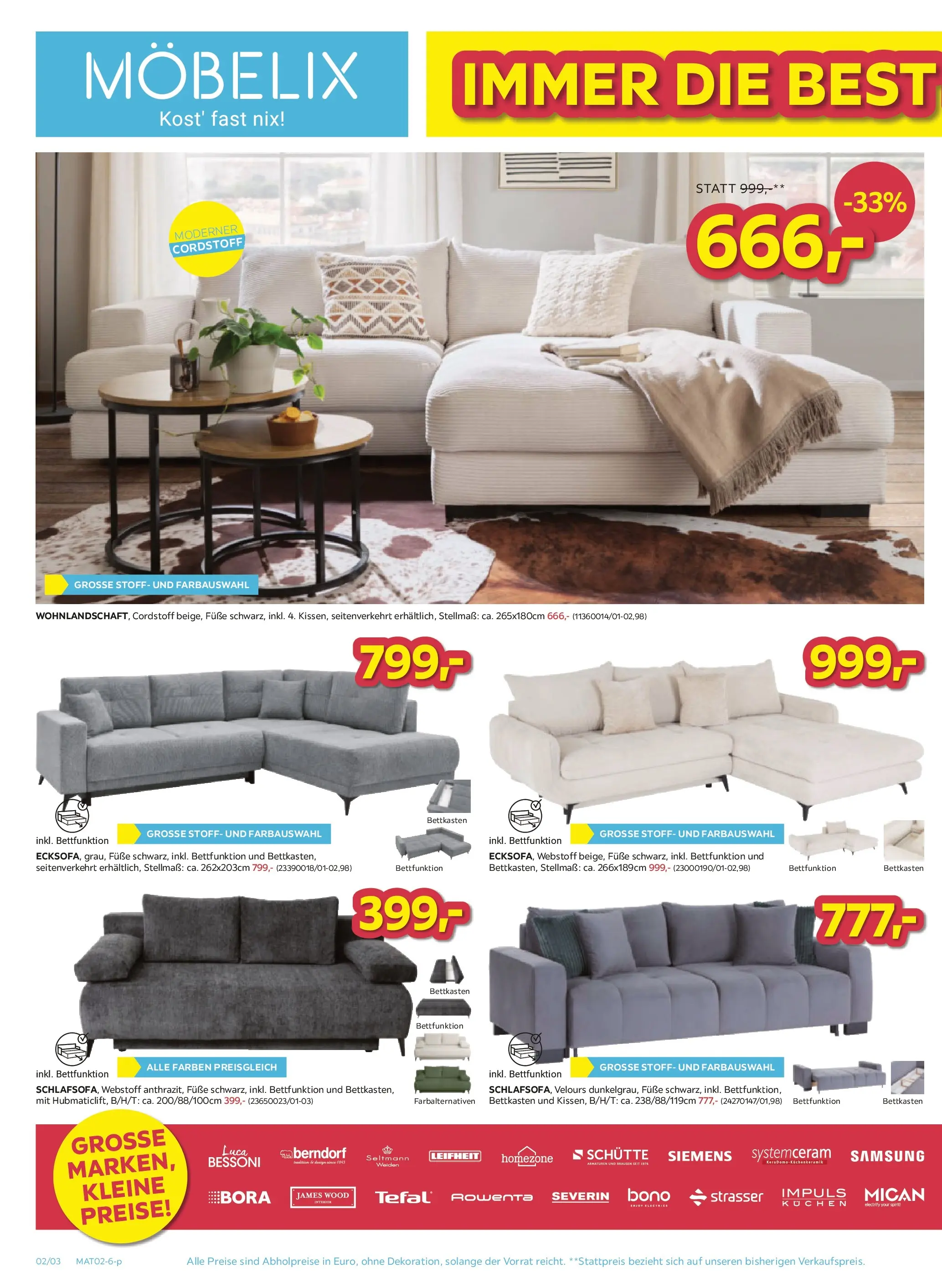 Möbelix Mistelbach, Zams, Zell Am See von 02.02.2026 - Aktuelle Angebote | Seite: 2