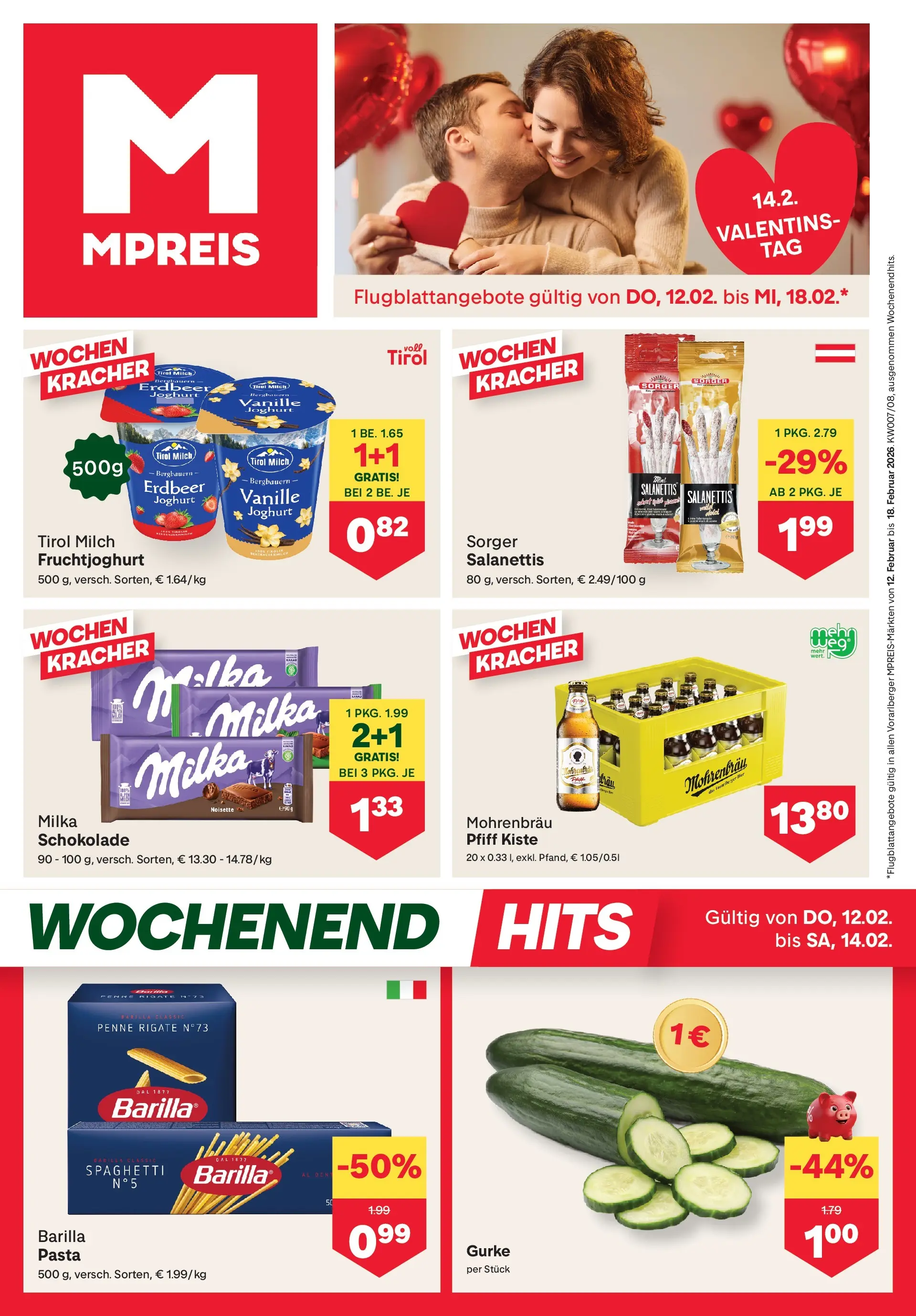 MPREIS St.Gallenkirch von 11.02.2026 - Aktuelle Angebote | Seite: 1