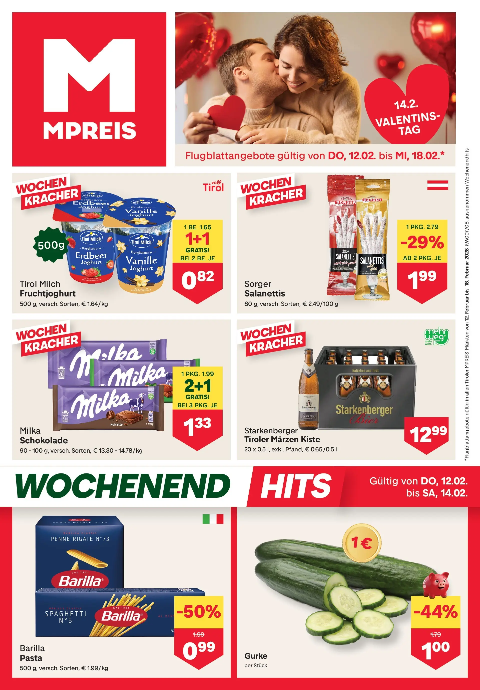 MPREIS Pfunds von 12.02.2026 - Aktuelle Angebote | Seite: 1