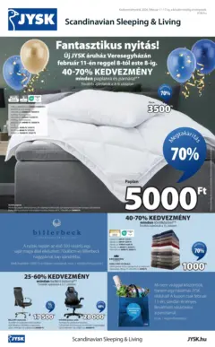 JYSK Akciós újság Veresegyház - amely érvényes a következő dátumtól: 11.02.2026