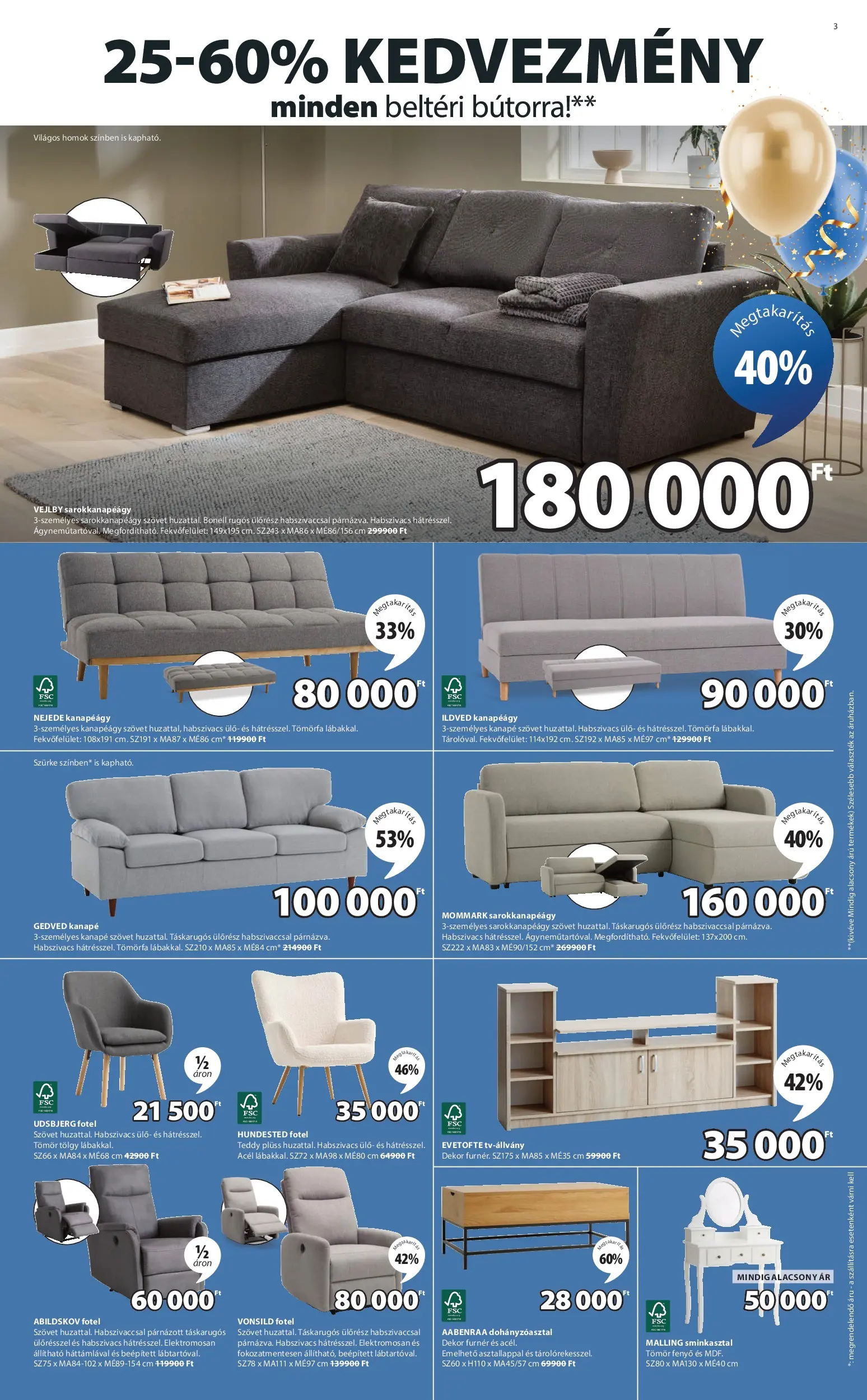 JYSK Akciós újság Veresegyház - 2026.02.11. -tól/töl > akció, lapozható szórólap 🛍️ | Oldal: 3