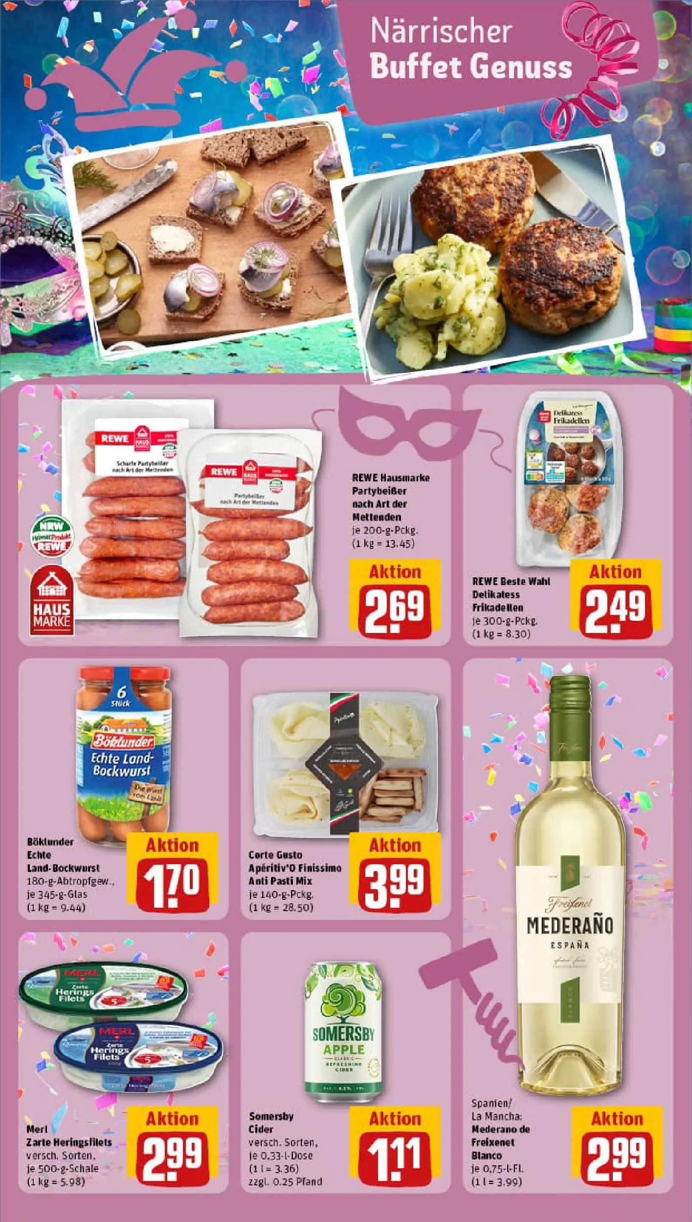 REWE Prospekt ab 09.02.2026 zum Blättern » Angebote | Seite: 22 | Produkte: Bockwurst, Freixenet, Apple