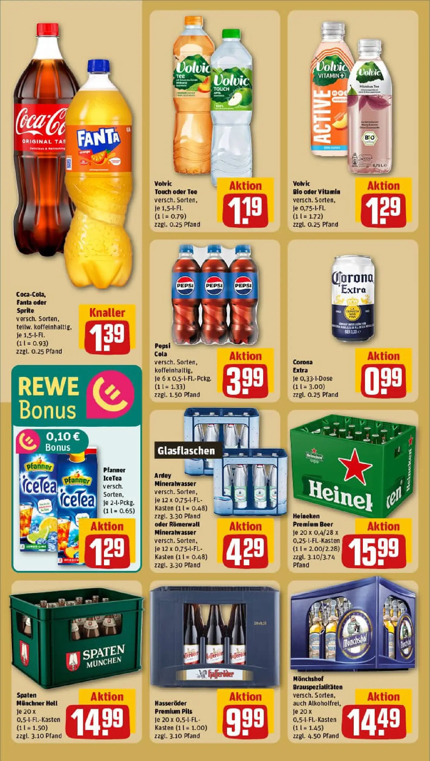 REWE Prospekt ab 09.02.2026 zum Blättern » Angebote | Seite: 23 | Produkte: Fanta, Volvic touch, Heineken, Hasseröder